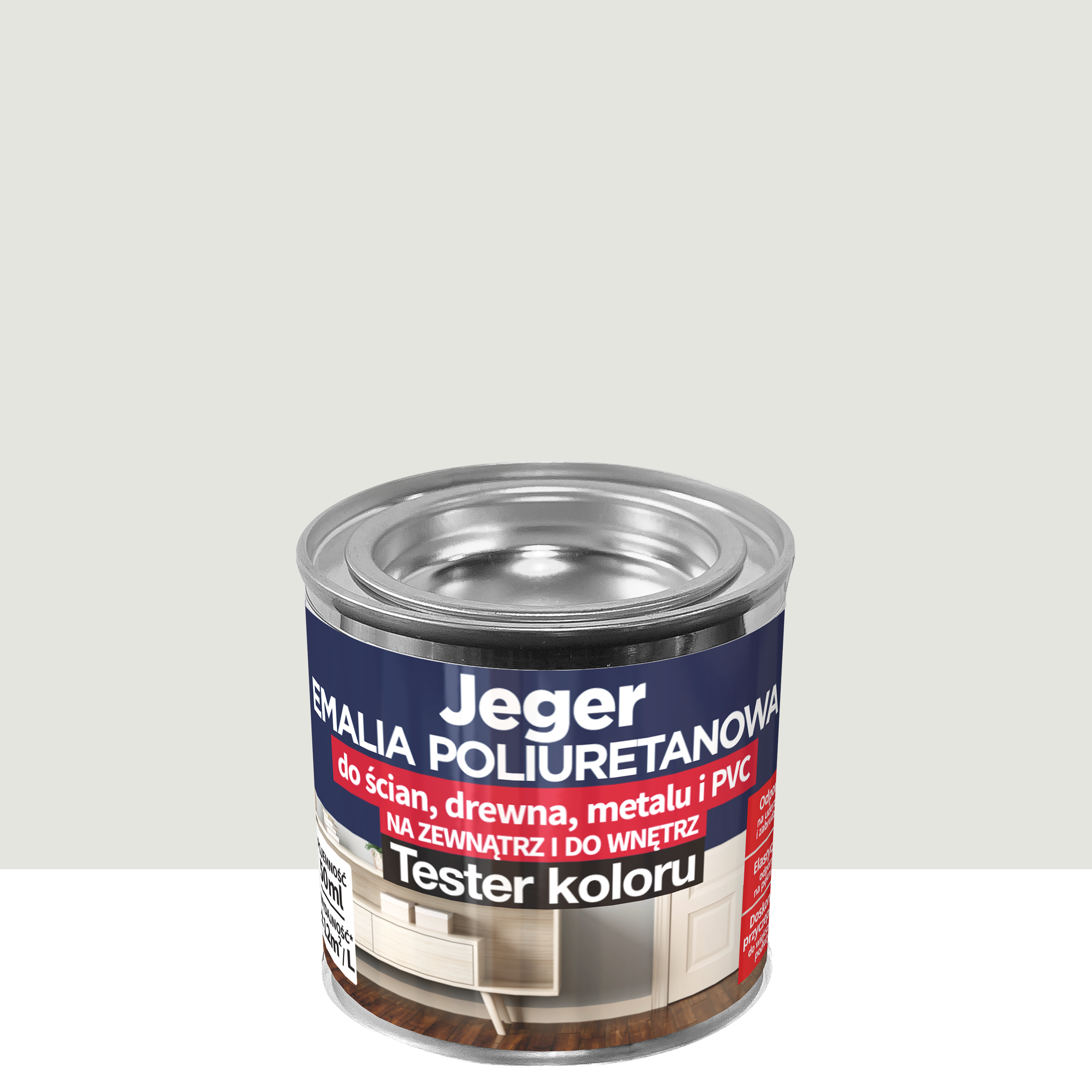 Tester emalii poliuretanowej Platynowy Półmat 50 ml Jeger