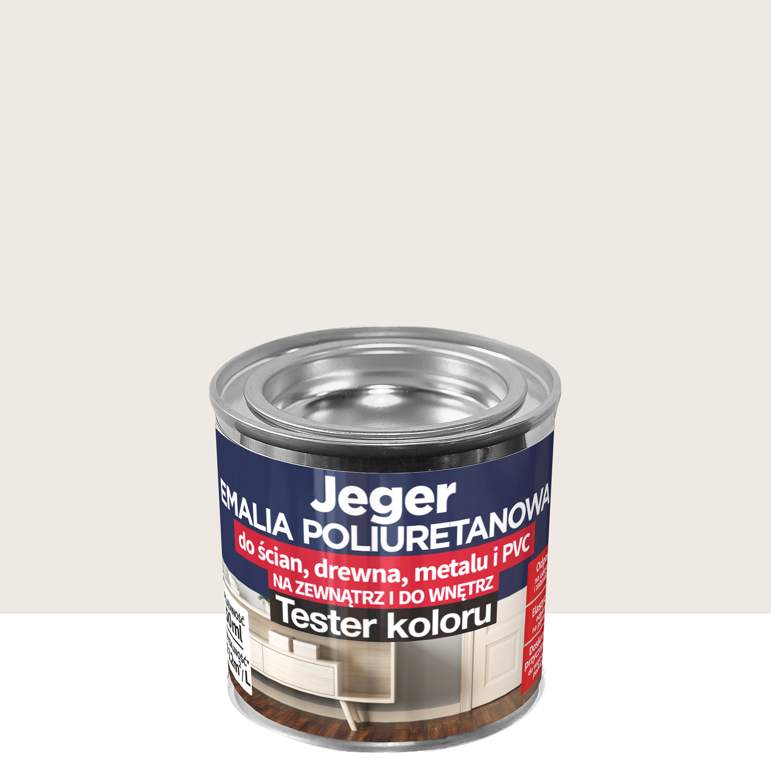 Tester emalii poliuretanowej Lniany Półmat 50 ml Jeger