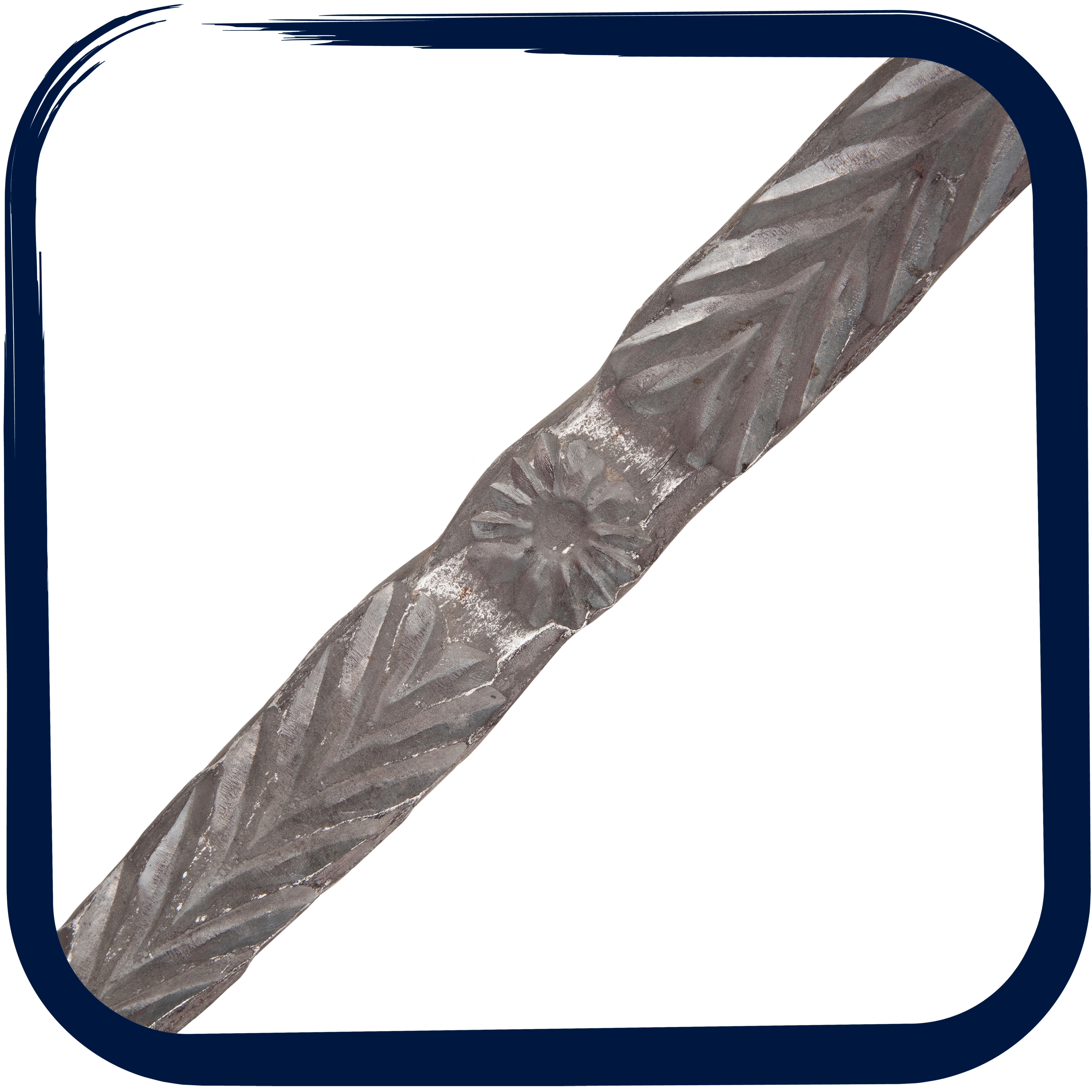 BARRA DE HIERRO DECORATIVA ESPIGA 1200X25X25MM - 7