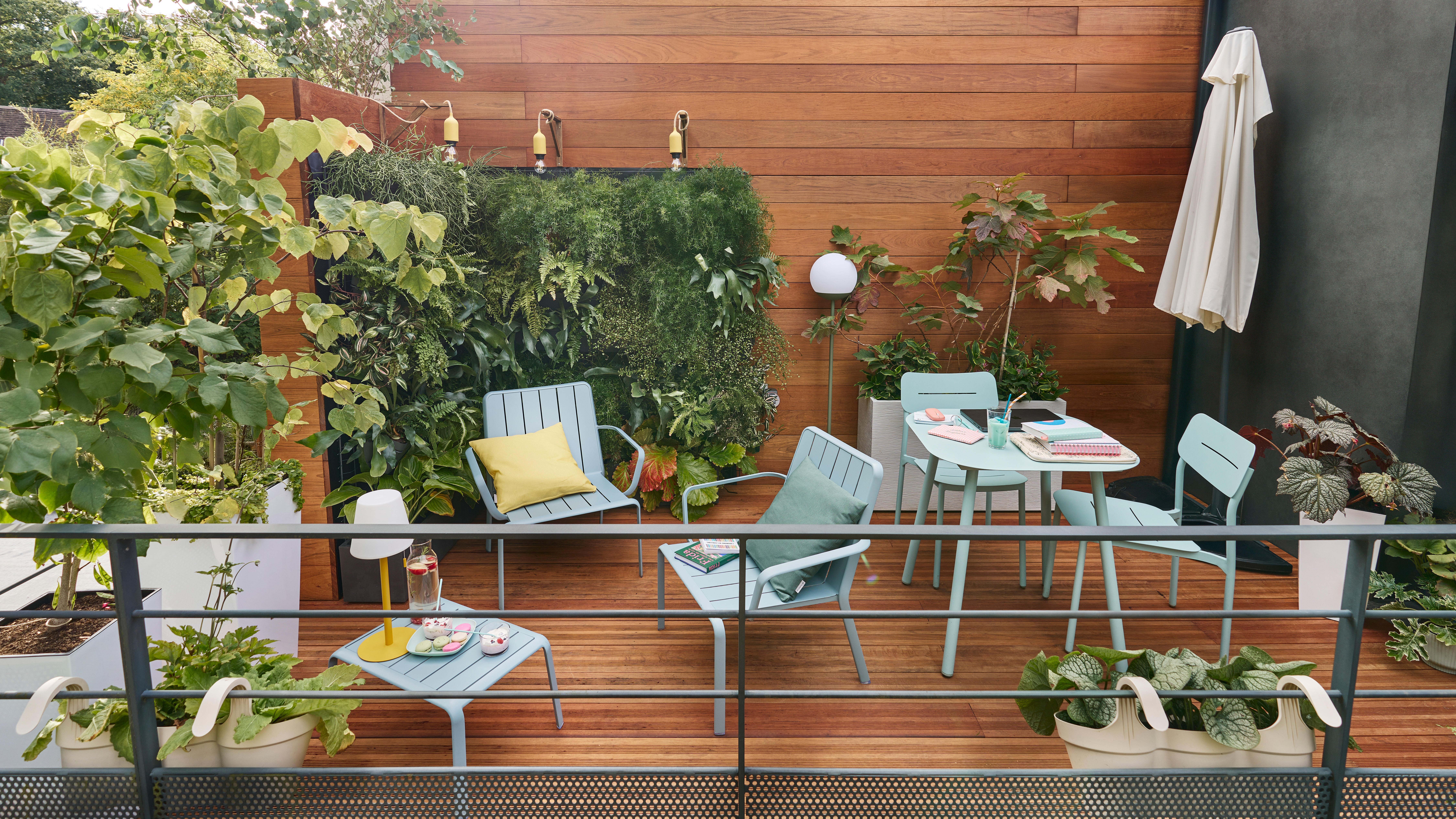 Jardinière plastique EDA L.99.5 x l.39 x H.60 cm blanc cérusé - 6