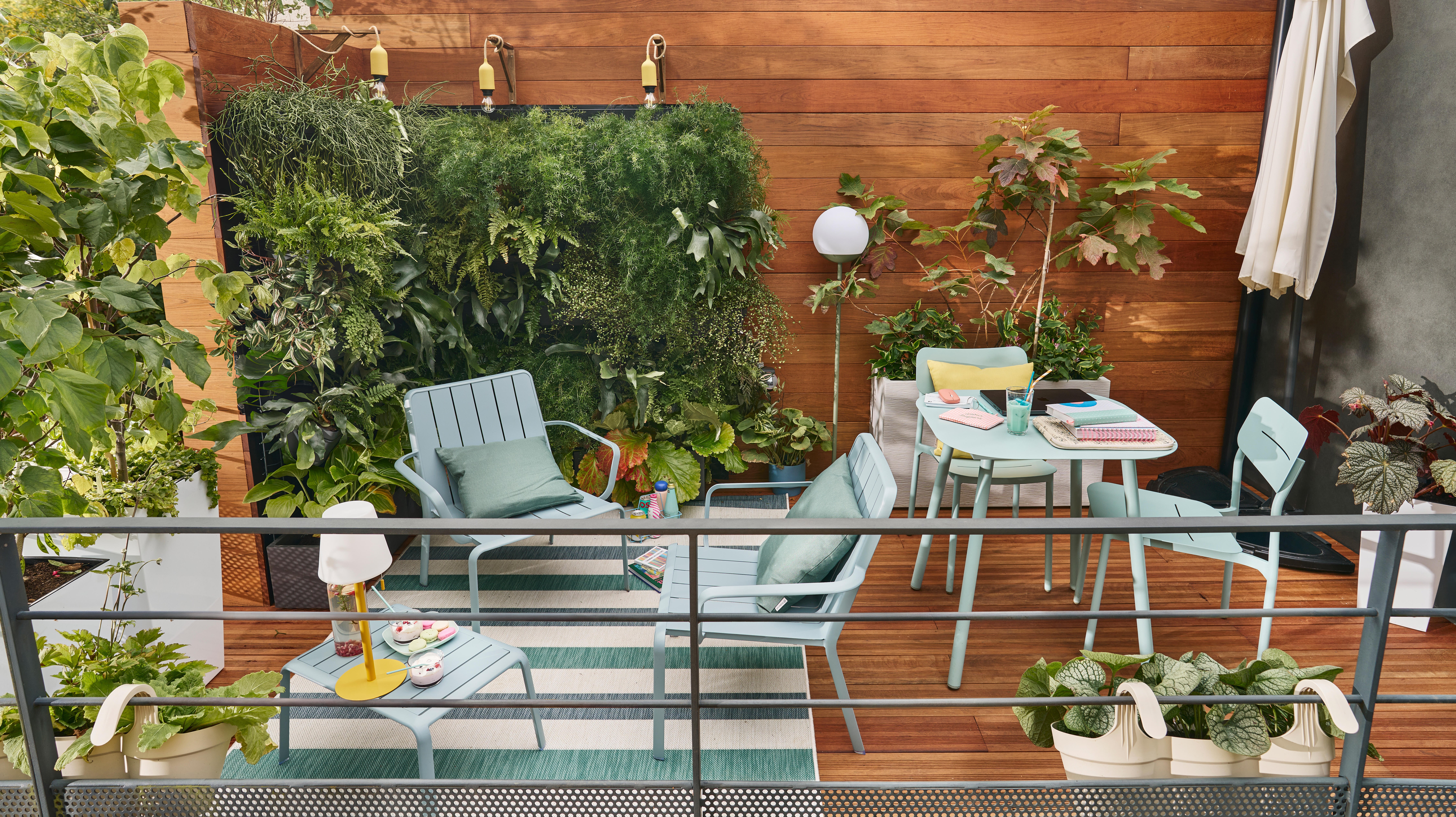 Jardinière plastique EDA L.99.5 x l.39 x H.60 cm blanc cérusé - 5