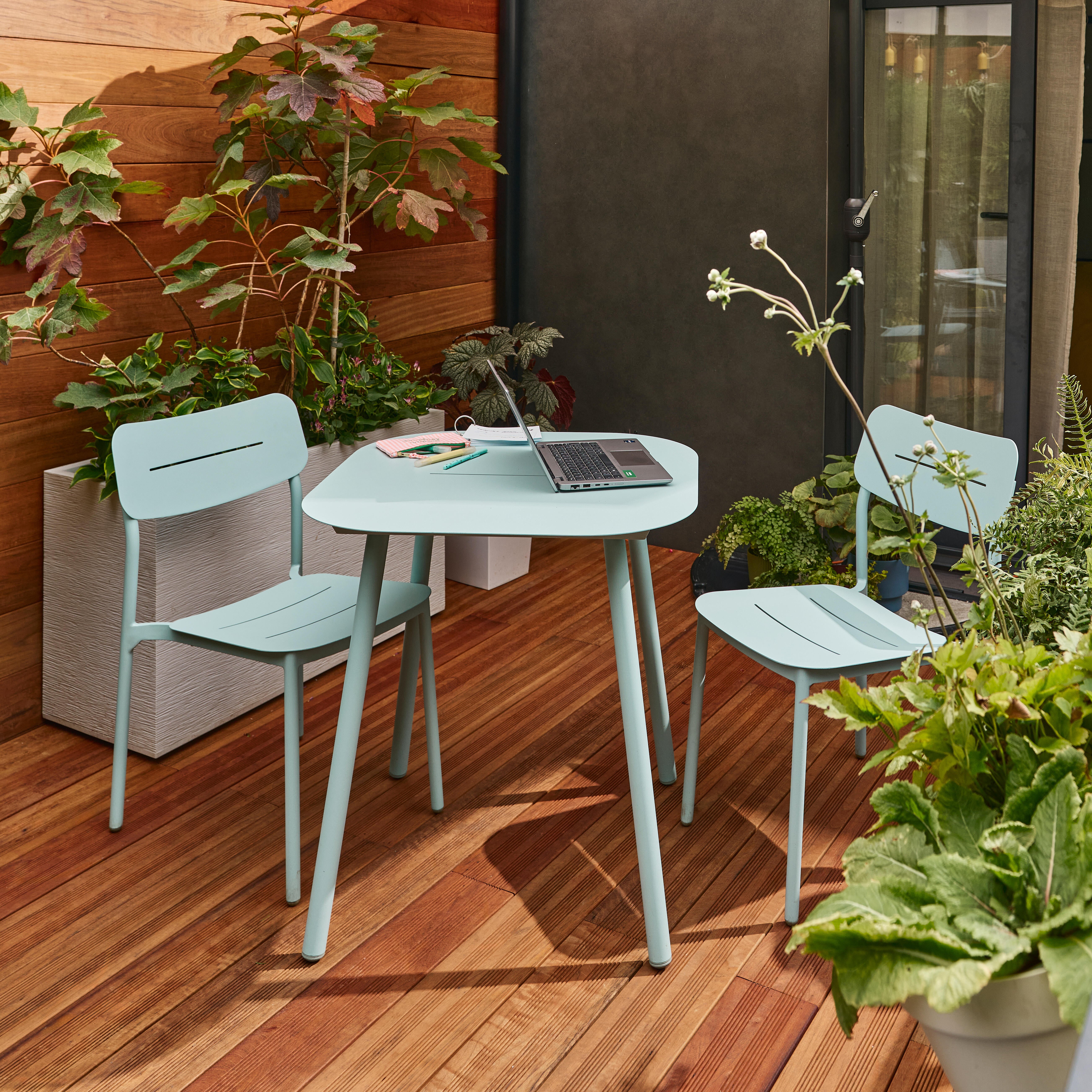 Jardinière plastique EDA L.99.5 x l.39 x H.60 cm blanc cérusé - 3