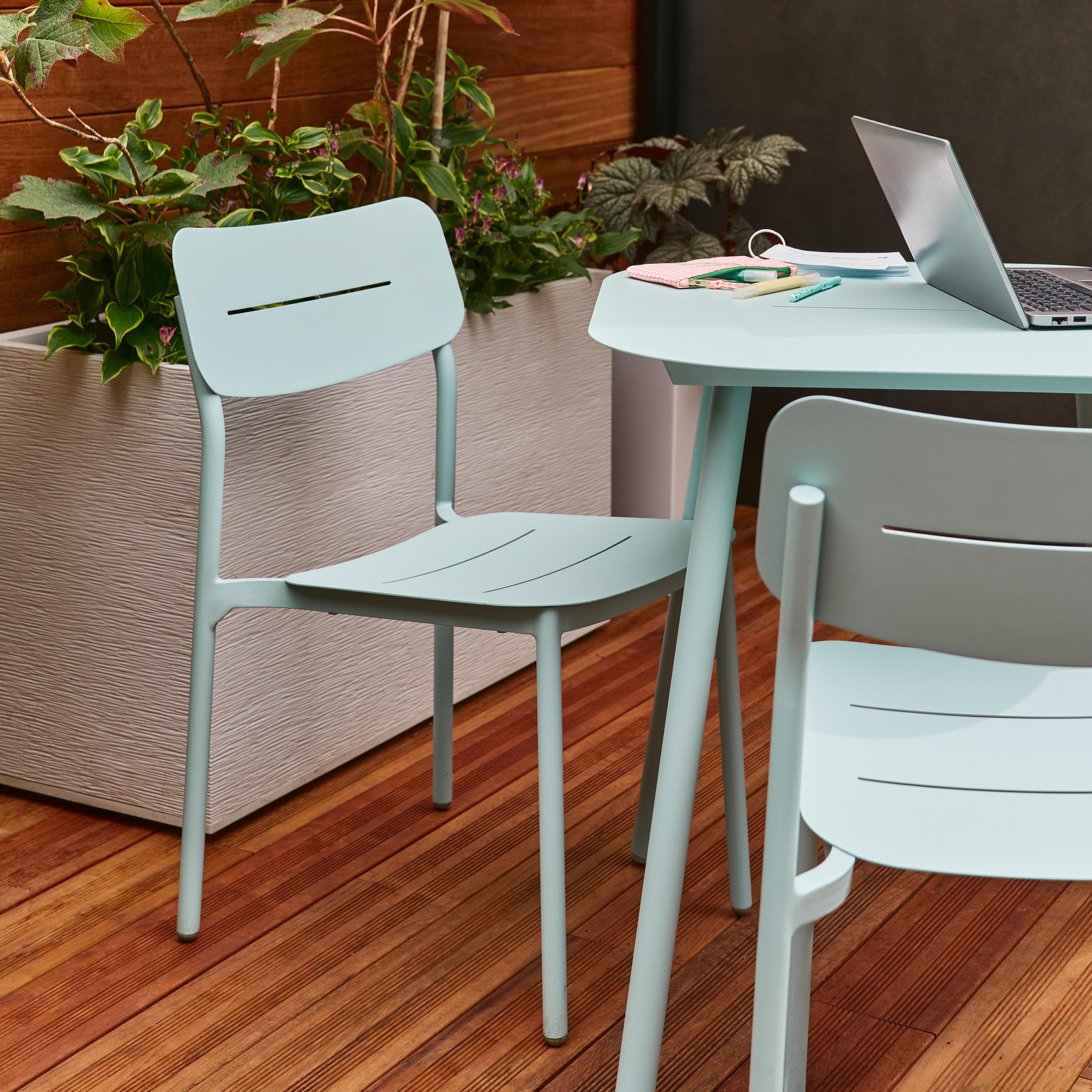 Jardinière plastique EDA L.99.5 x l.39 x H.60 cm blanc cérusé - 2