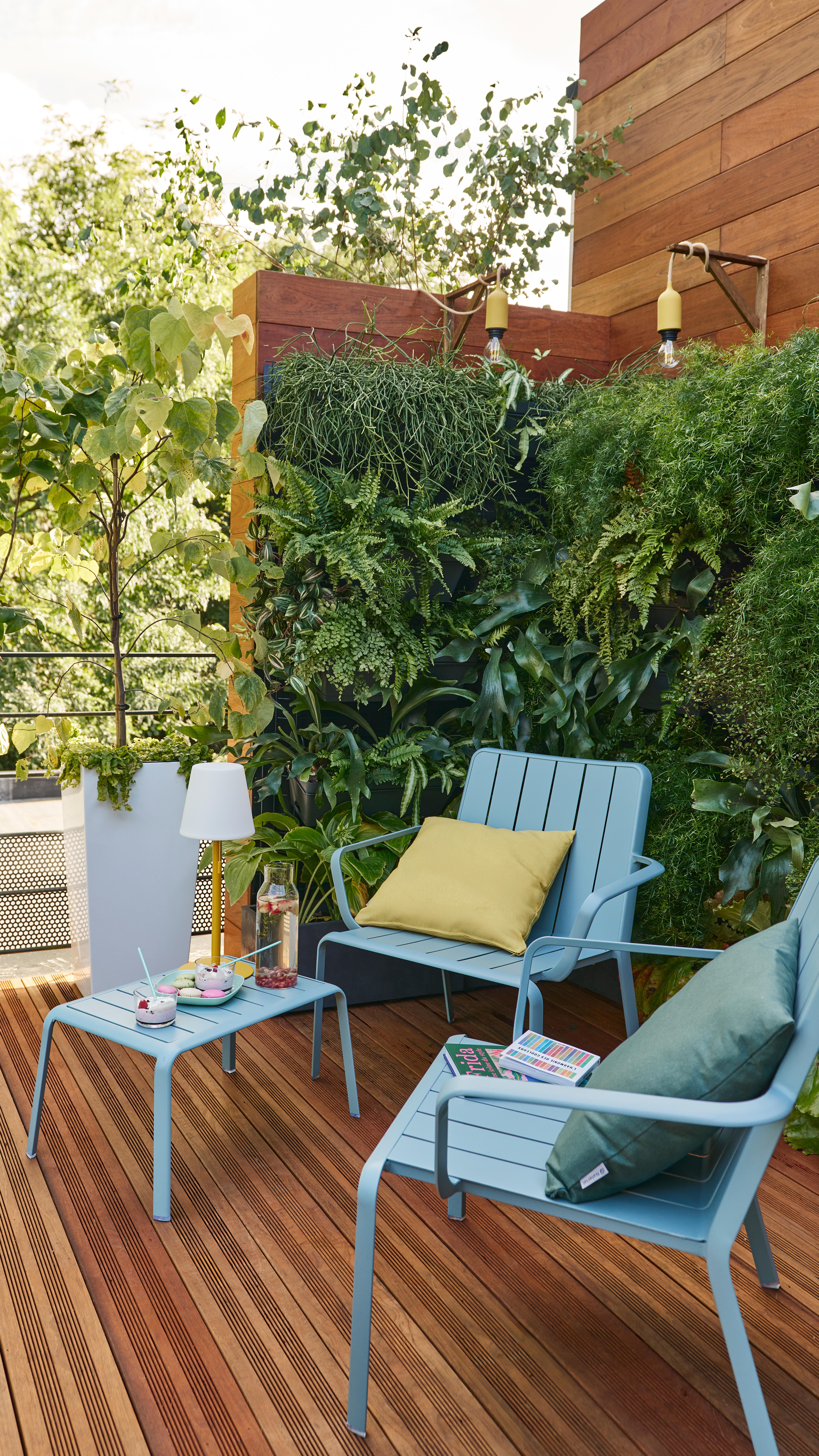 Coussin d'extérieur décoratif Soft jaune / doré, l.40 x L.40 cm NATERIAL - 4