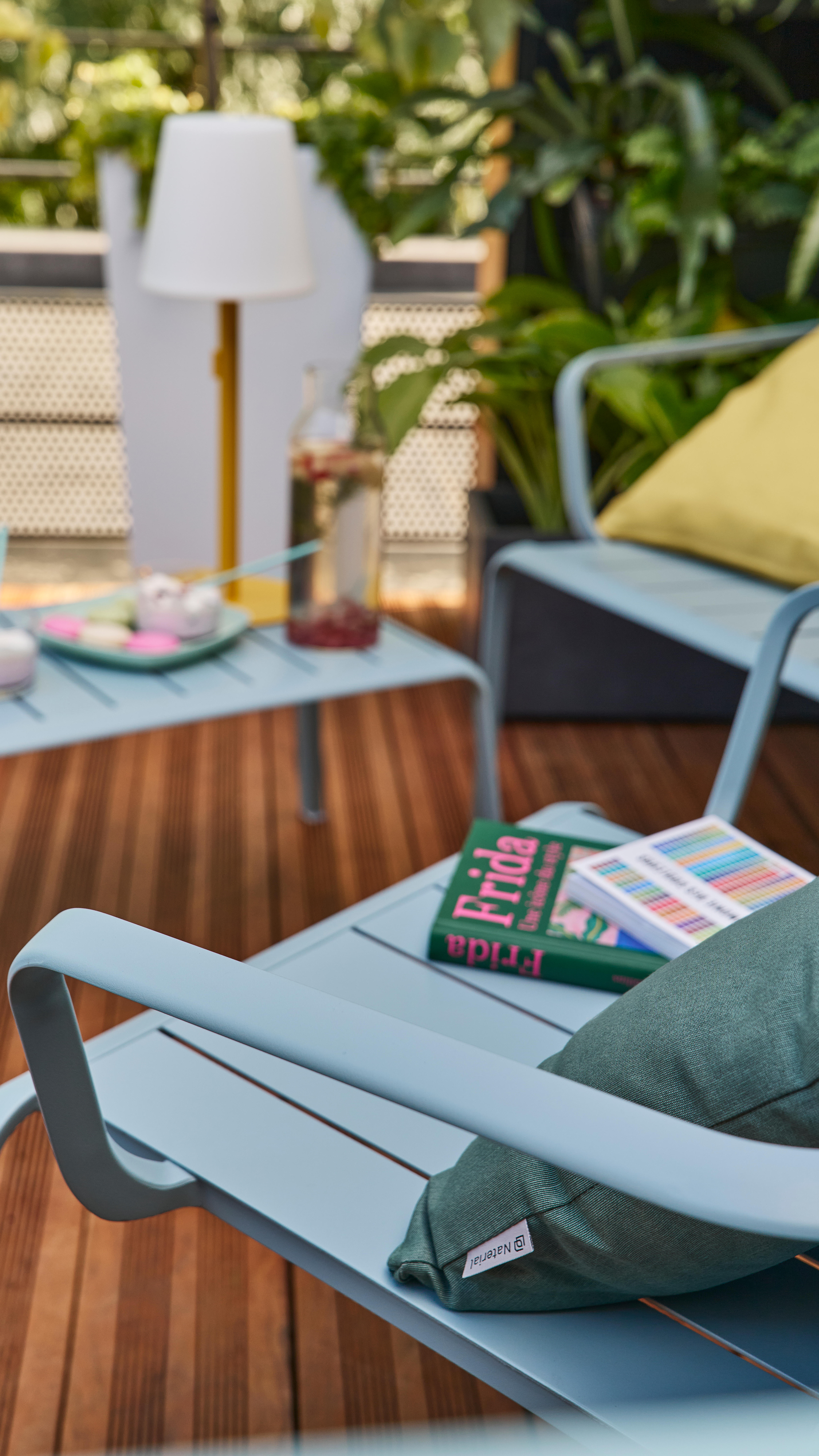 Coussin d'extérieur décoratif Soft jaune / doré, l.40 x L.40 cm NATERIAL - 11