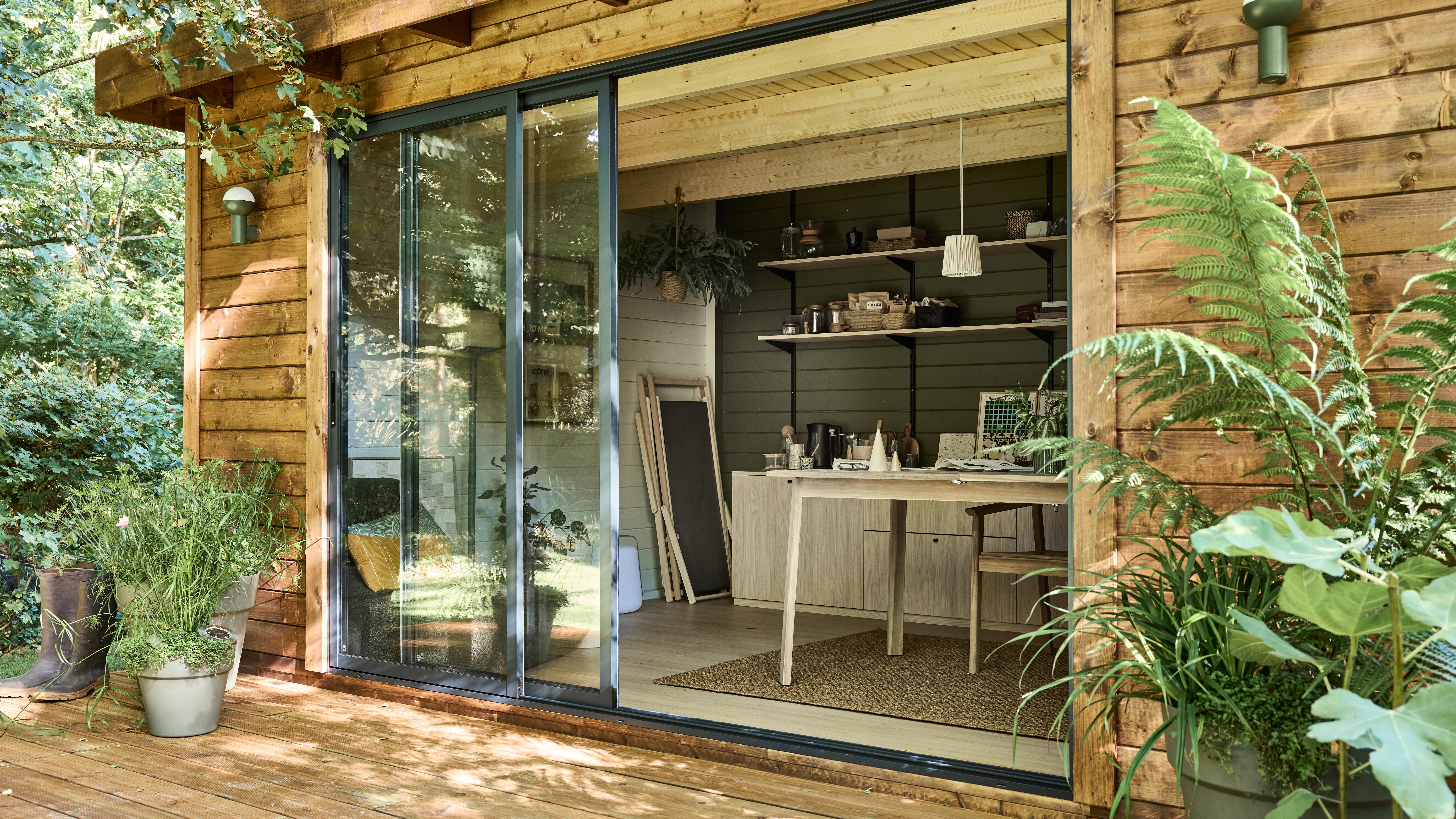 Mesa de jardín extensible de madera Solis marrón de 150/200x75x90 cm - 19