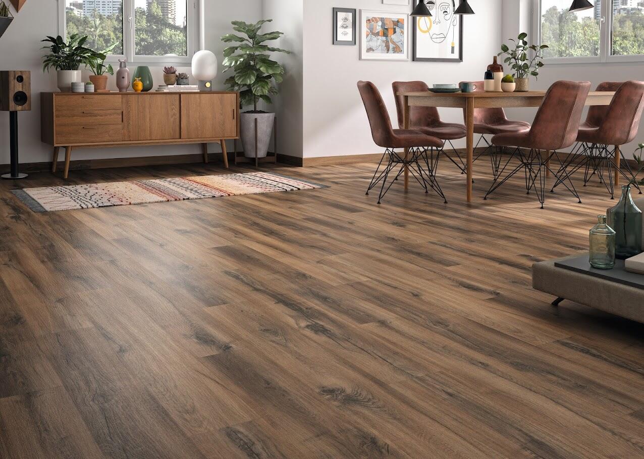 SUELO LAMINADO AC5 AQUA 100 HORAS 8MM MODELO MAREKE - 3