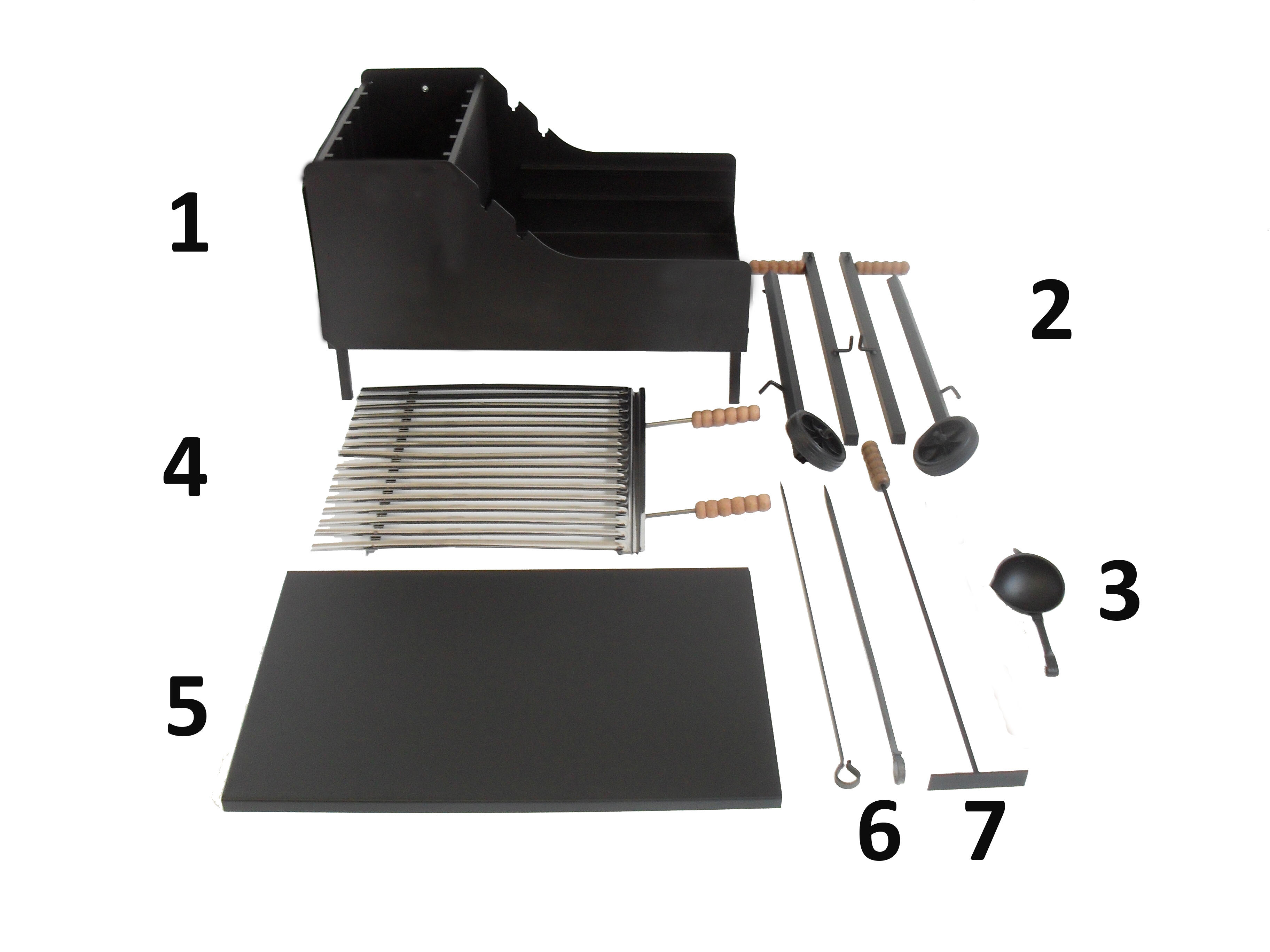 Barbecue a legna Fuocone CRUCCOLINI P 80 x L 50 x H 110 - 4