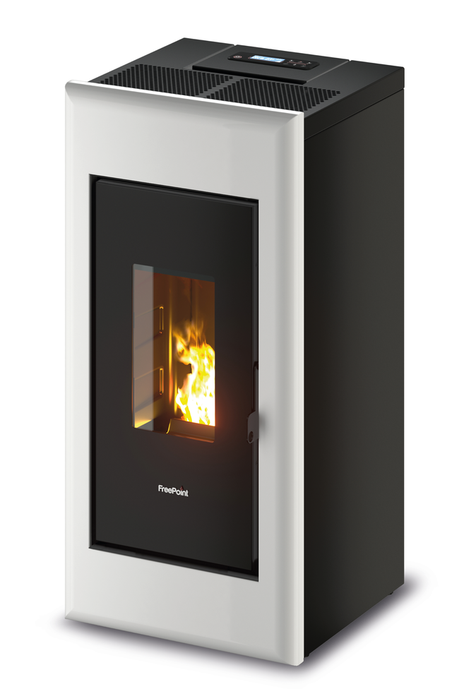Poêle à granulés FREEPOINT One 7 T2 blanc 7 kW