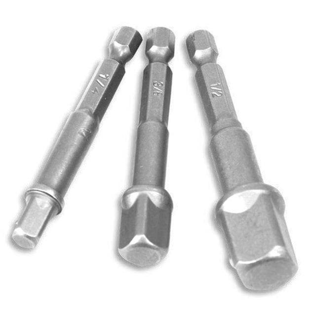 3 ADAPTADORES VASO HEX 1/4