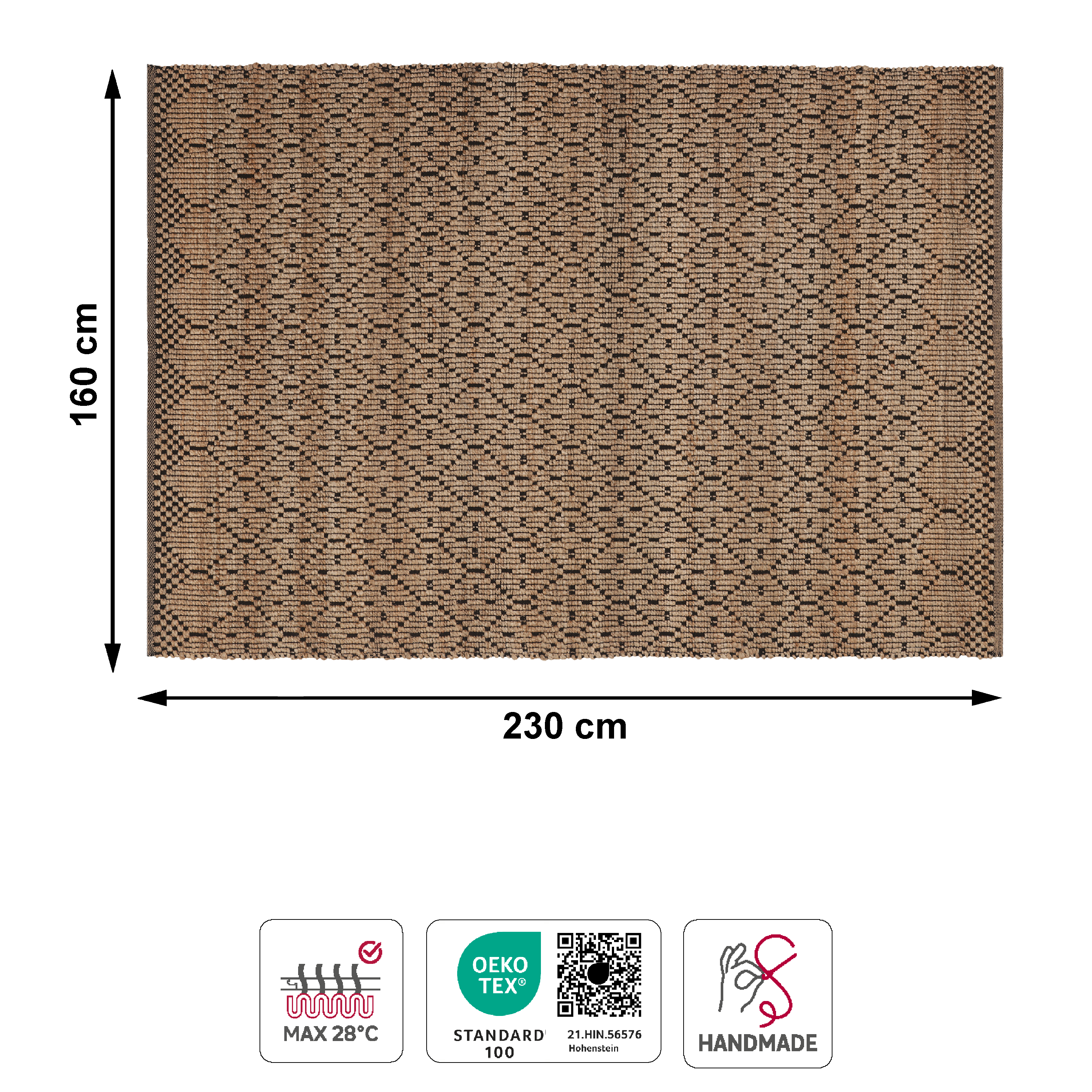 Tapete étnico Balkan 160x230cm bege Inspire - 6