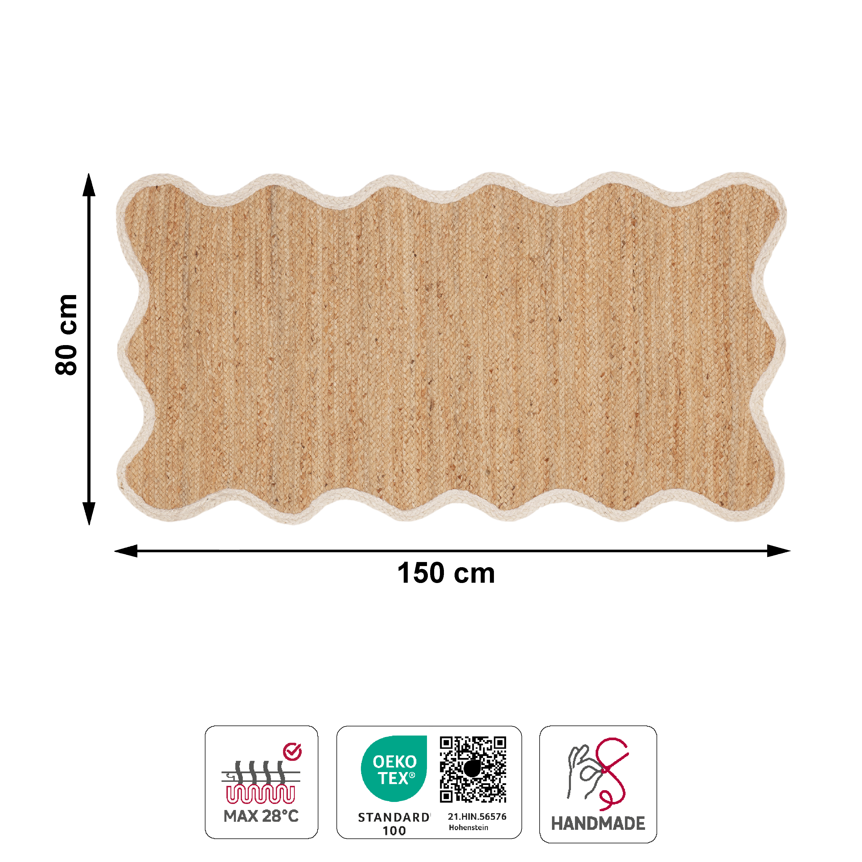 Tapete corredor Pop 80x150cm bege Inspire - 6