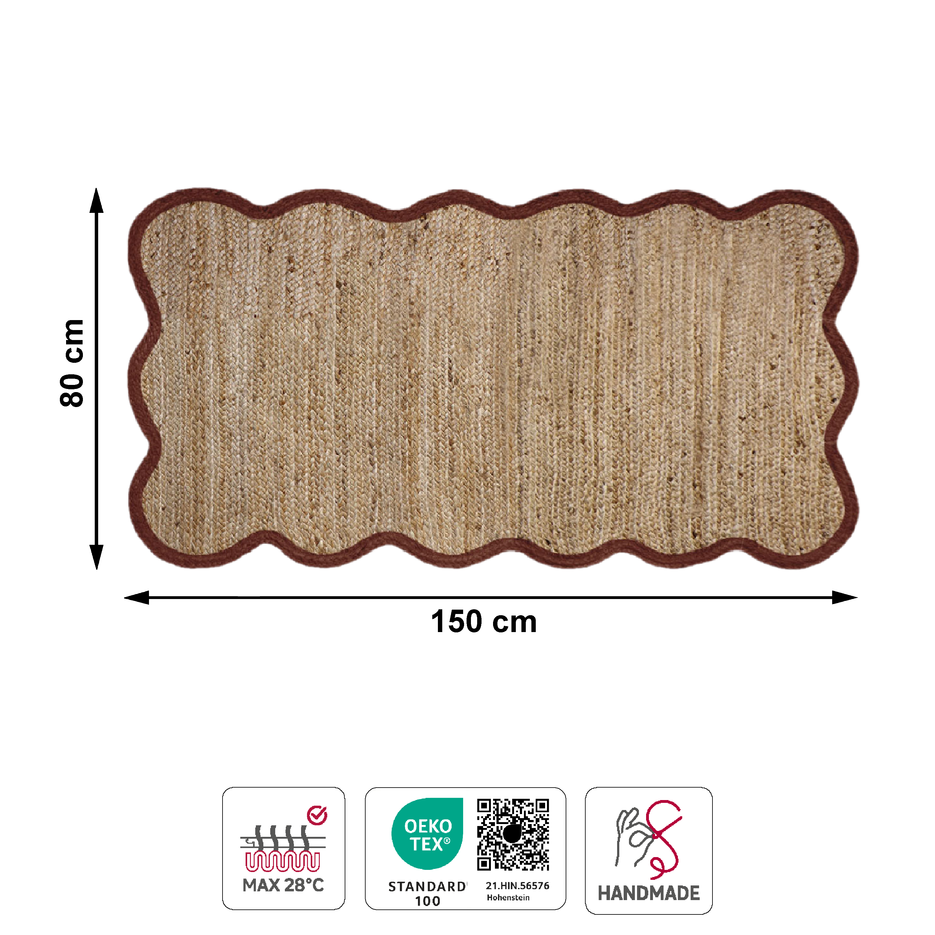Tapete corredor Pop 80x150cm bege Inspire - 6