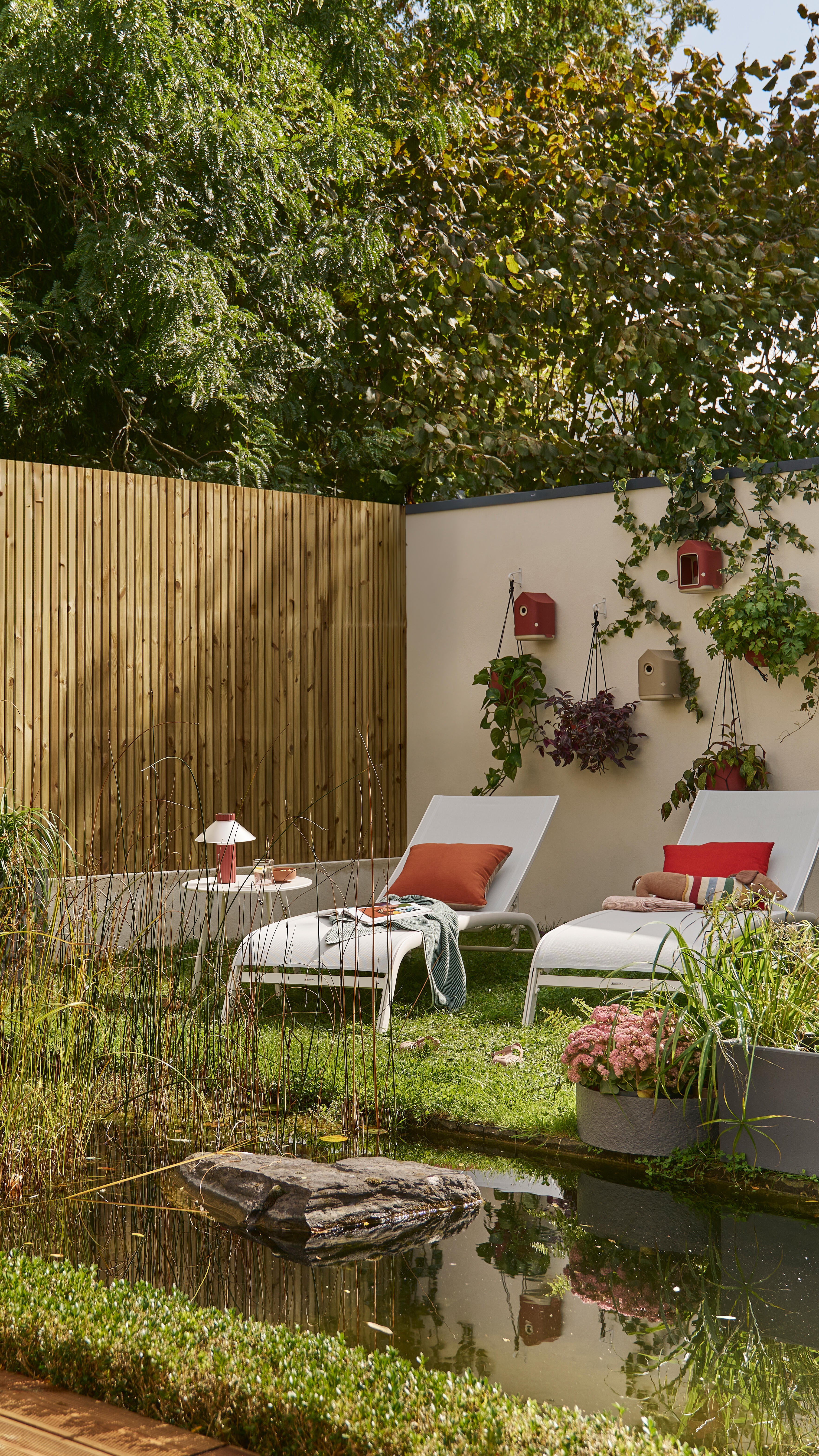 Tumbona de jardín de aluminio Naterial Lyra II blanca de 63x95x207 cm - 14