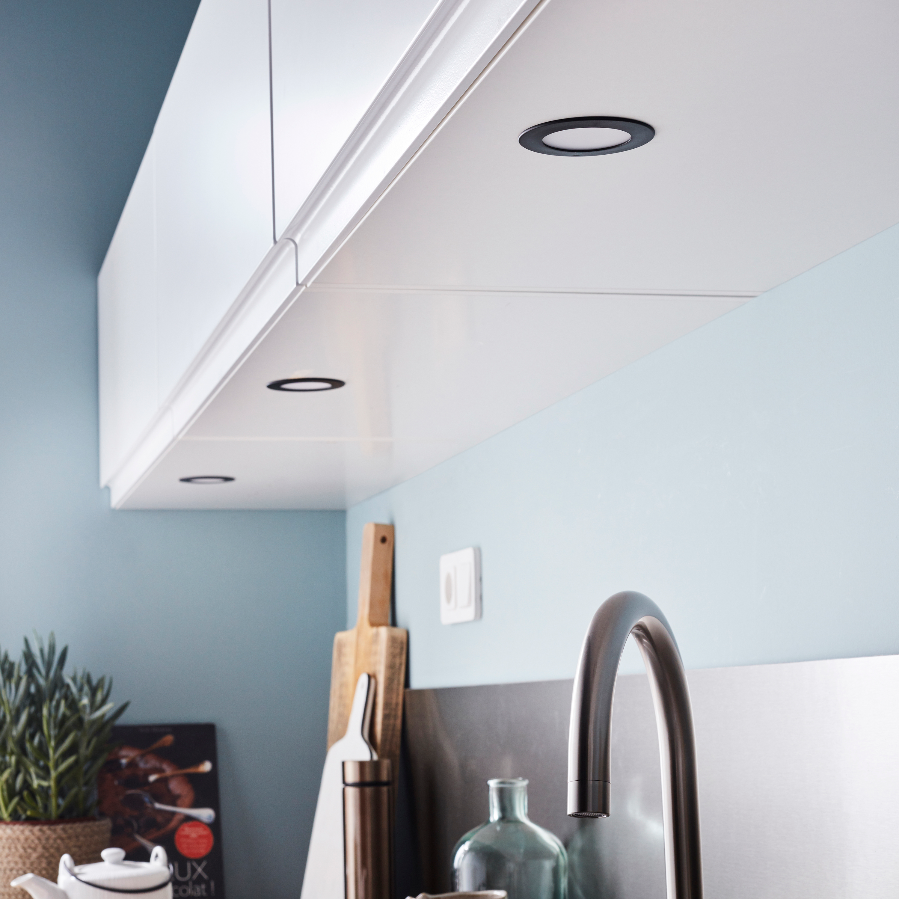 Extension Spot Lakao LED, blanc chaud / blanc froid, noir INSPIRE - 2
