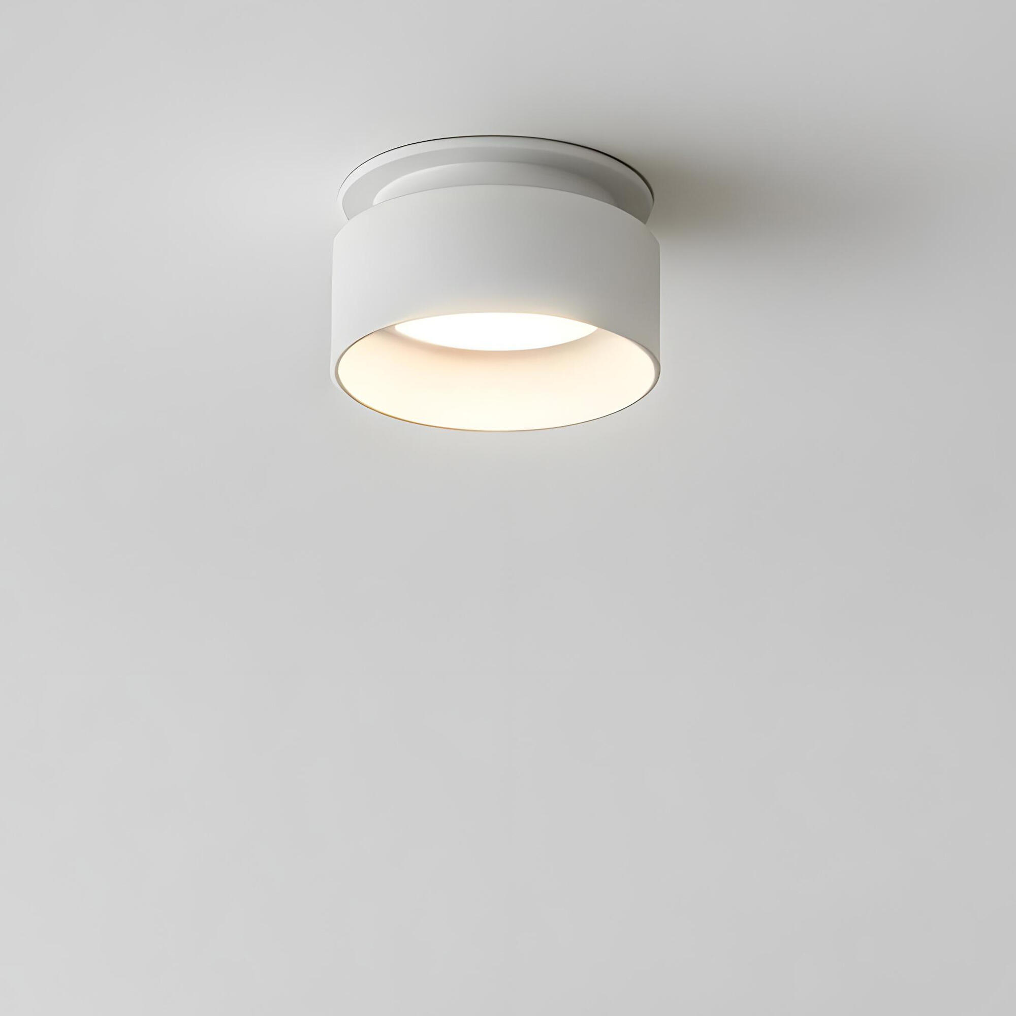 Downlight empotrable blanco redondo pintado compatible con bombilla GU10 fijo LUMIPLUS Arturo ø6 cm IP20 -Foco empotrable ojo de buey para techos - 4