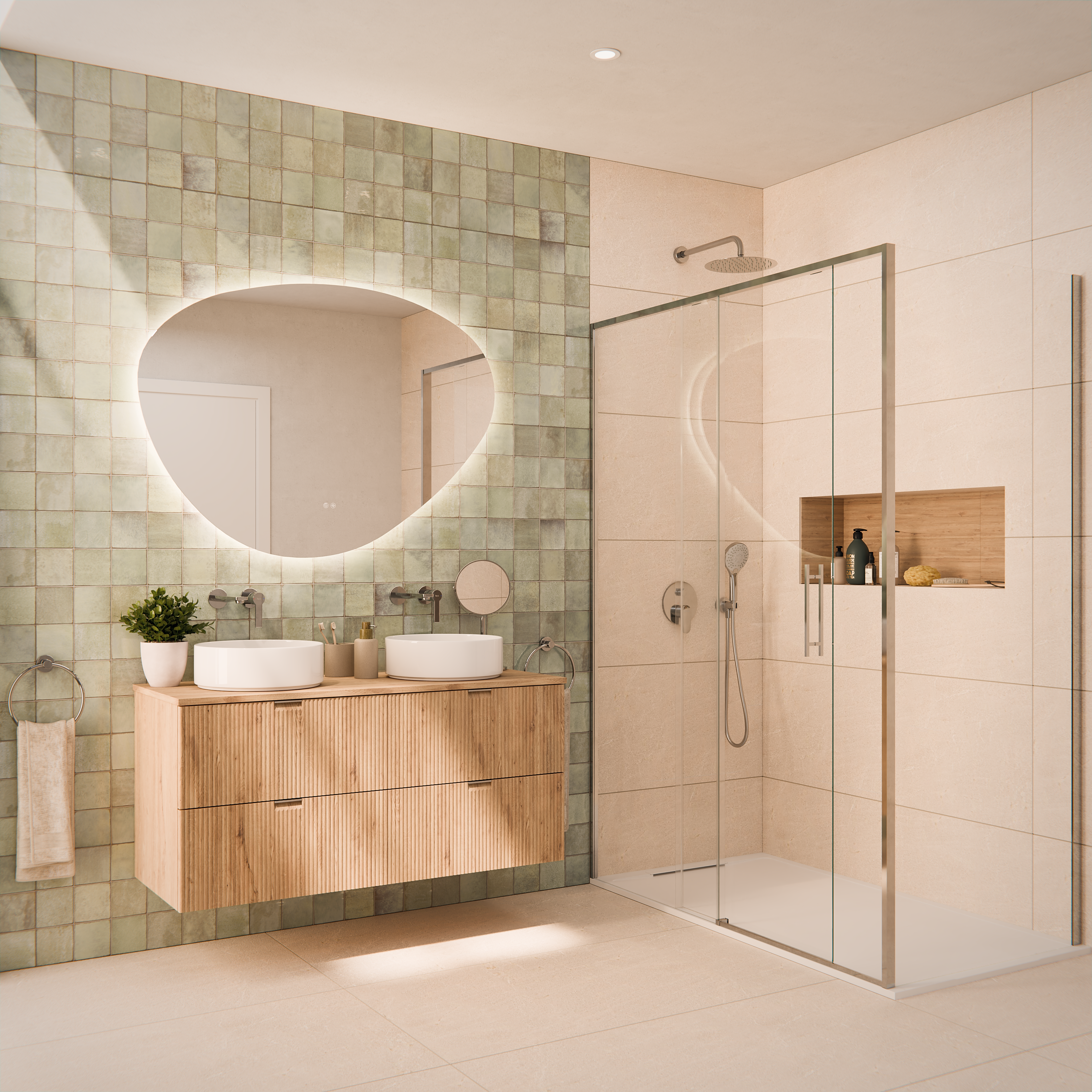 Grifo de lavabo empotrado ROCA Alpine monomando cromo brillo. Antical. Latón. Caño de 20.1 cm - 4