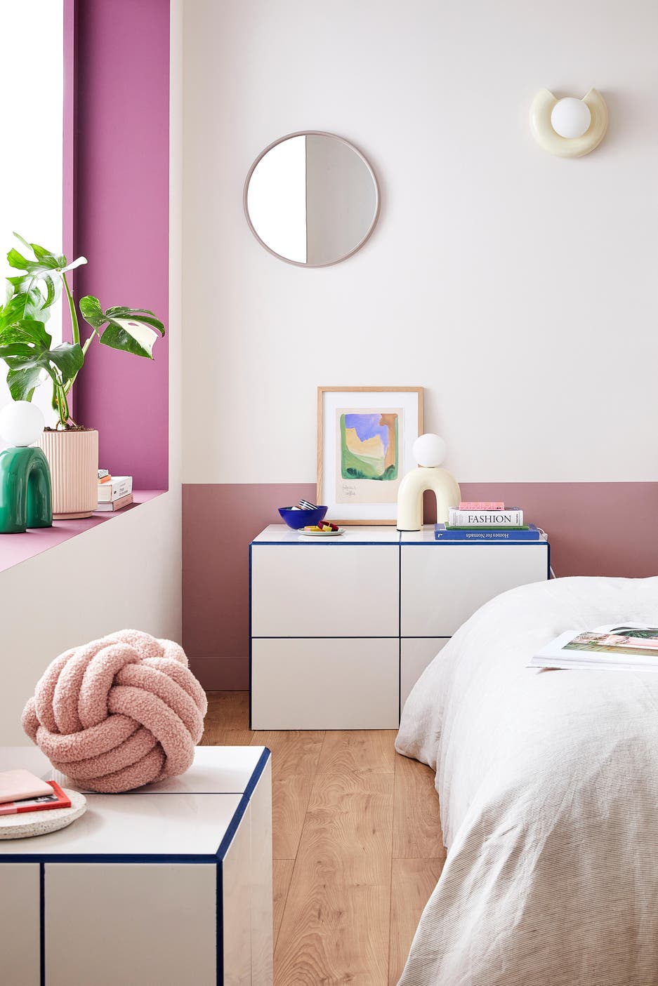 image d'une chambre rose 
