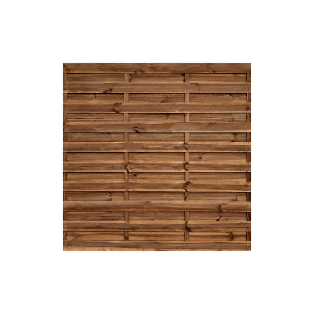 Panel ogrodzeniowy sosnowy impregnowany NITA 179x179 cm brąz SOBEX