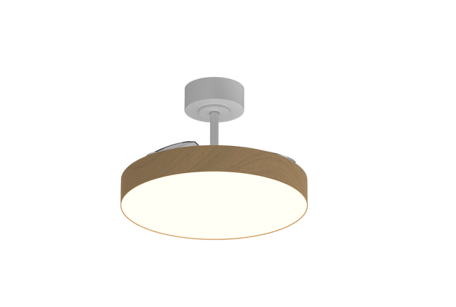Ventilador de techo con luz silencioso AC 20W con mando ø91.5 cm Mira LUMIPLUS blanco luz CCT 3 aspas retráctiles tipo lámpara| 6 velocidades| modo verano/invierno| temporizador| brisa| recomendado para <13m²