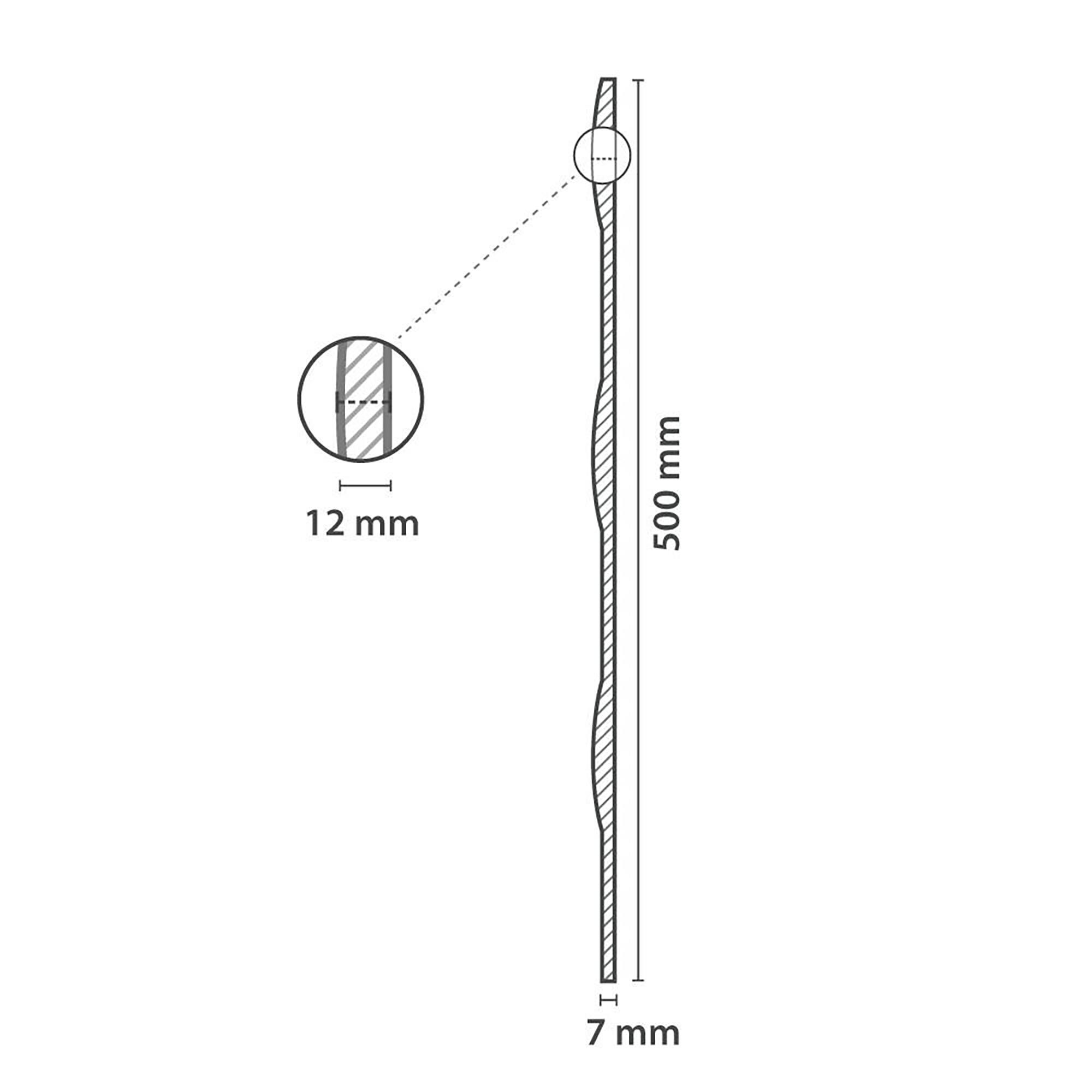 Pack 8 painéis deco iris 500x500mm 2m2 - 2