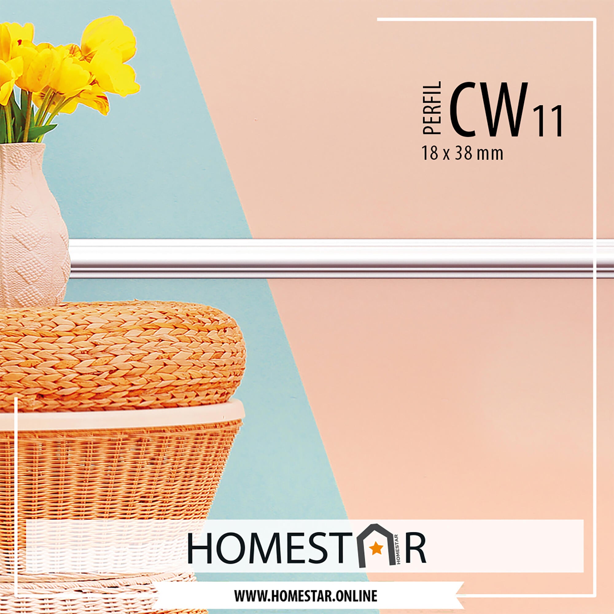 Friso 200x3,8x1,8 cm HOMESTAR HD CW11 - 3