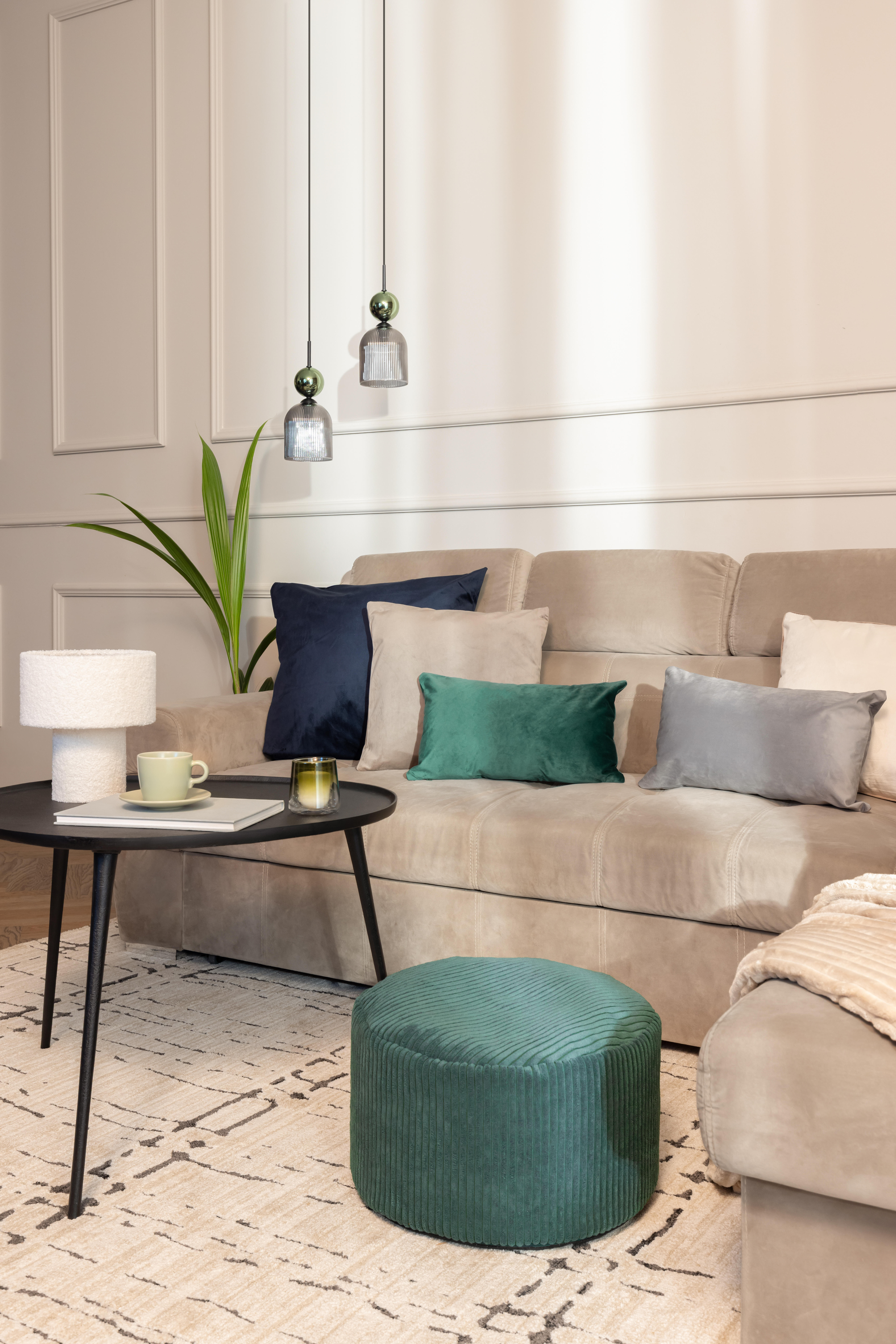 Lampa wisząca szklana Sophia 1xE14 10W 13 cm grafit TK LIGHTING - 2