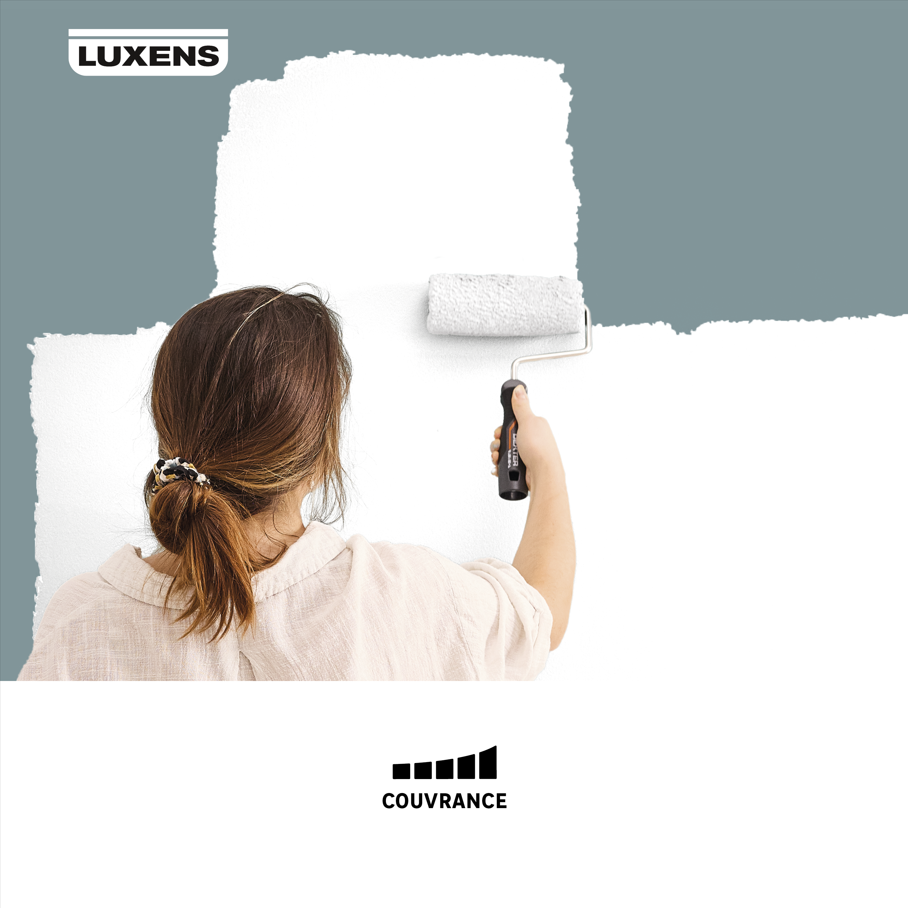 Peinture mur, plafond, boiserie blanc velours LUXENS Couvrant 10L+20% grat - 3