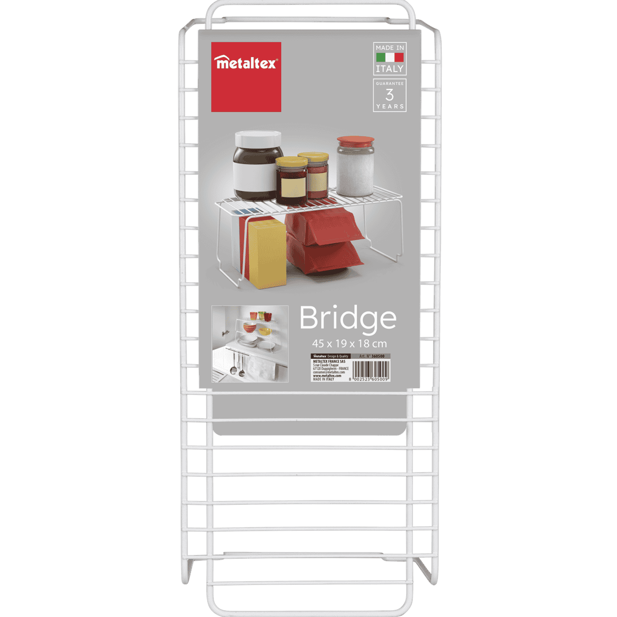 Prateleira Metaltex 45X18 cm branco - 5