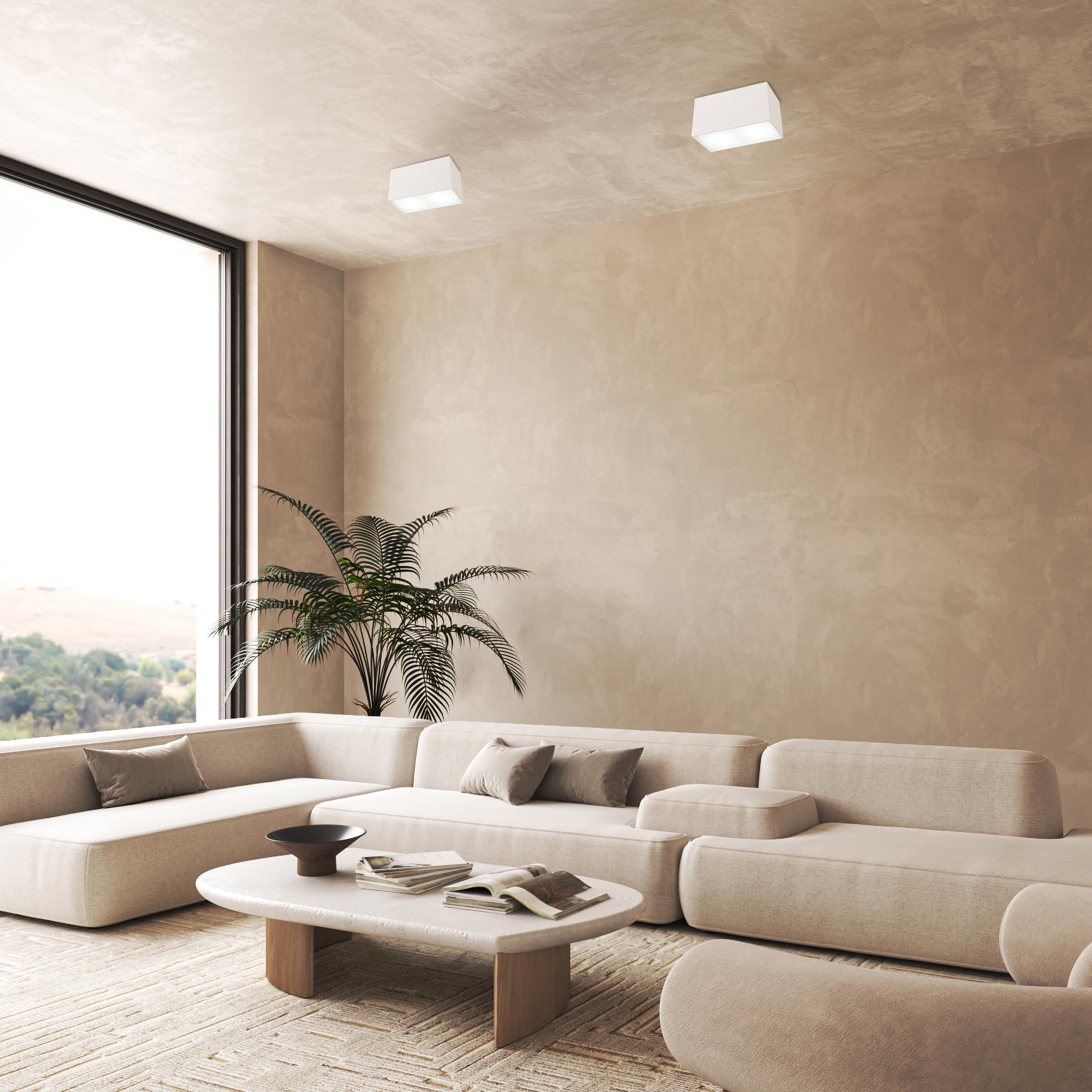 Plafón led kailua 12w de color blanco 20 cm