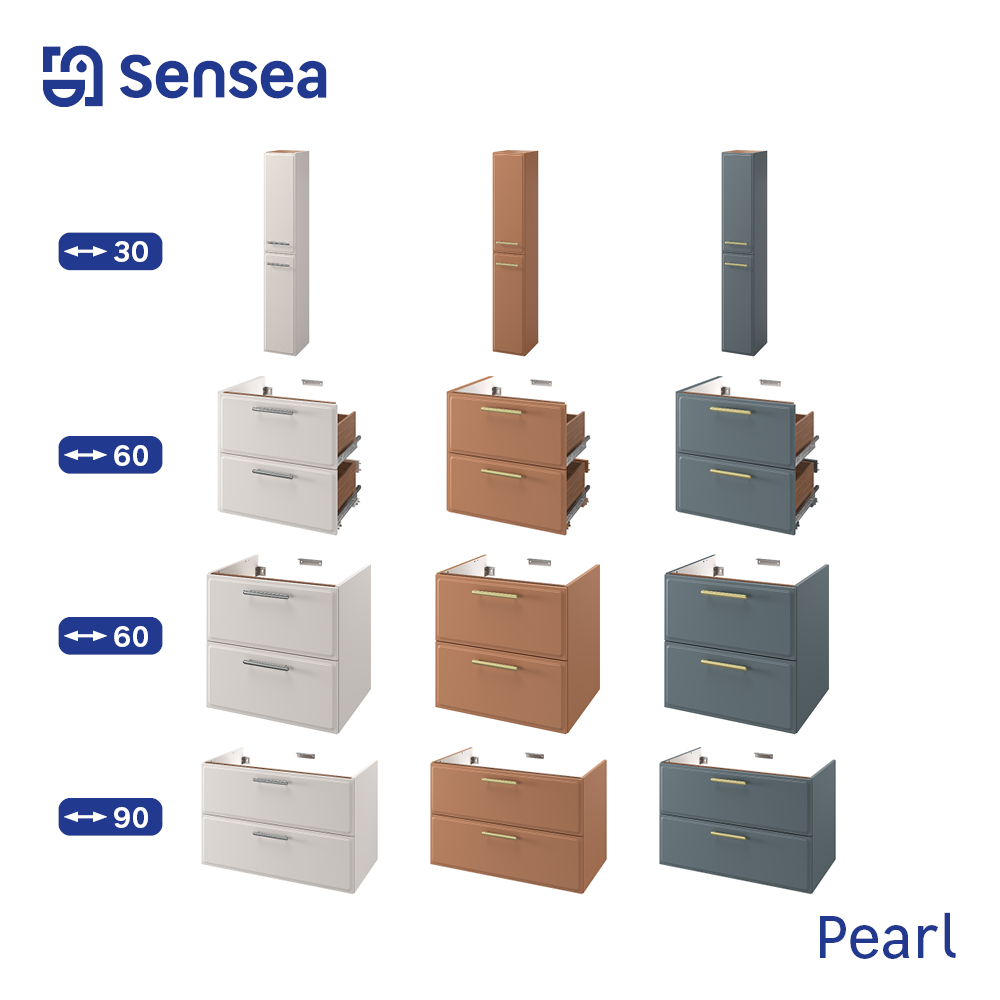 Colonne 2p l.30 x H.173 x P.35 cm beige lin Pearl - 10