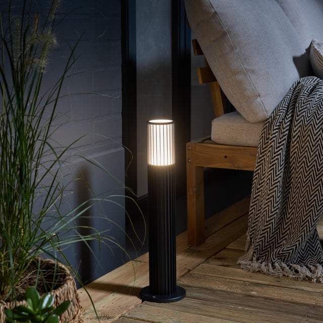 Lampione da giardino Industrial LED H 45 cm, nero 750 LUMEN, IP54 dimerabile INSPIRE