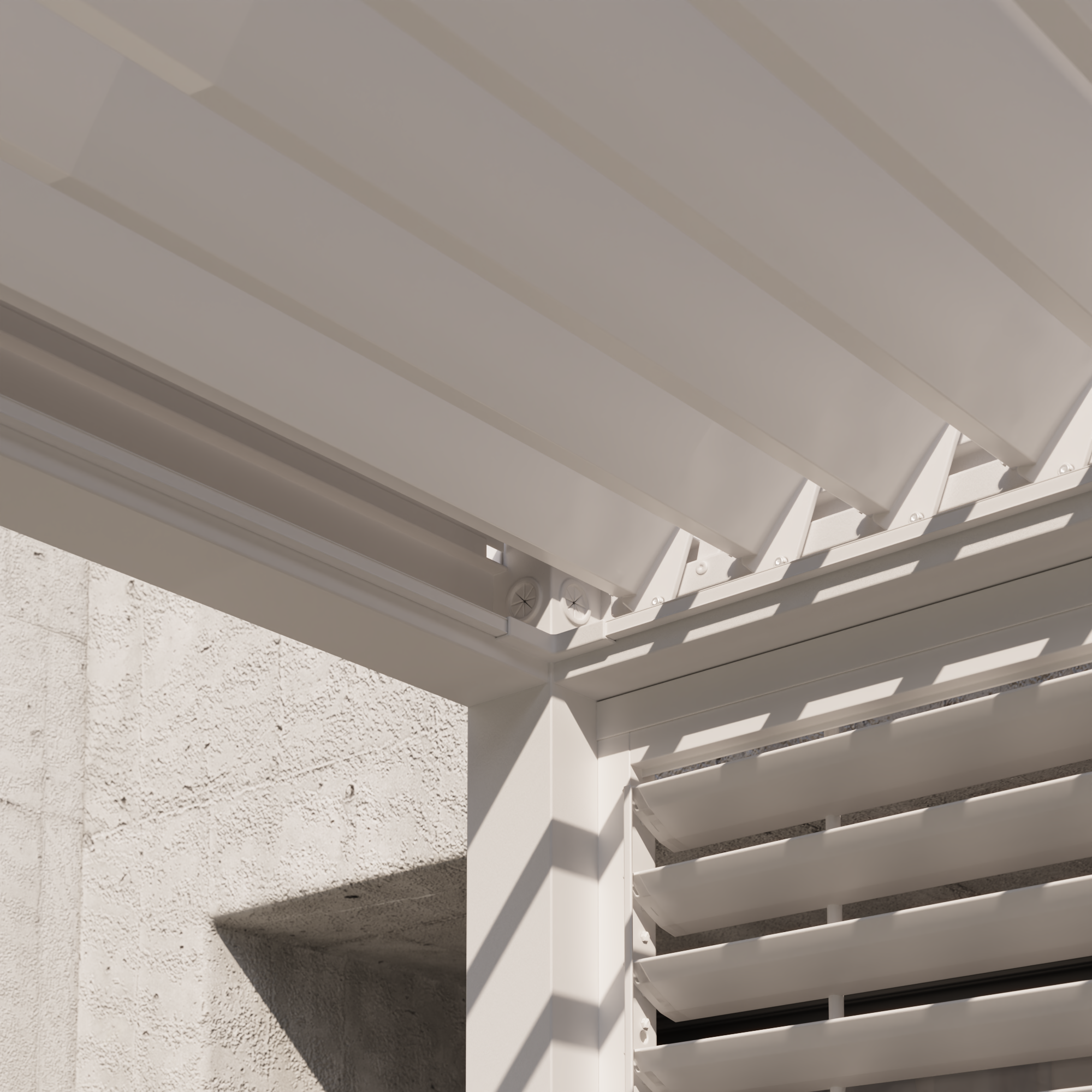 Pergola bioklimatyczna Clima Astra 300 x 393 cm biała Naterial - 6