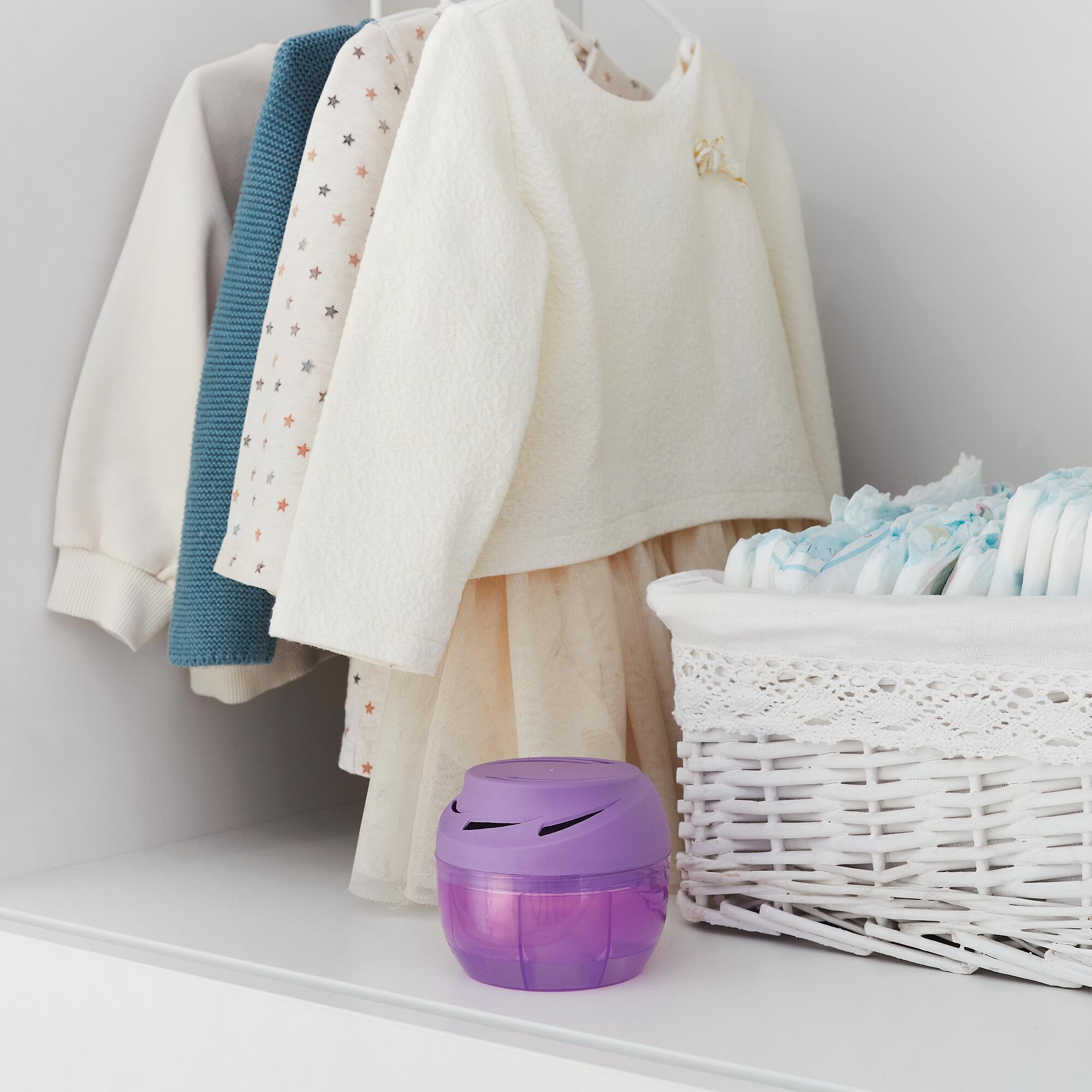 Kit de absorción de humedad  HUMYDRY para uso en estancia hasta 5m2. Perfume lavanda.  1 recarga pastilla. Vida útil 4 semanas. - 6