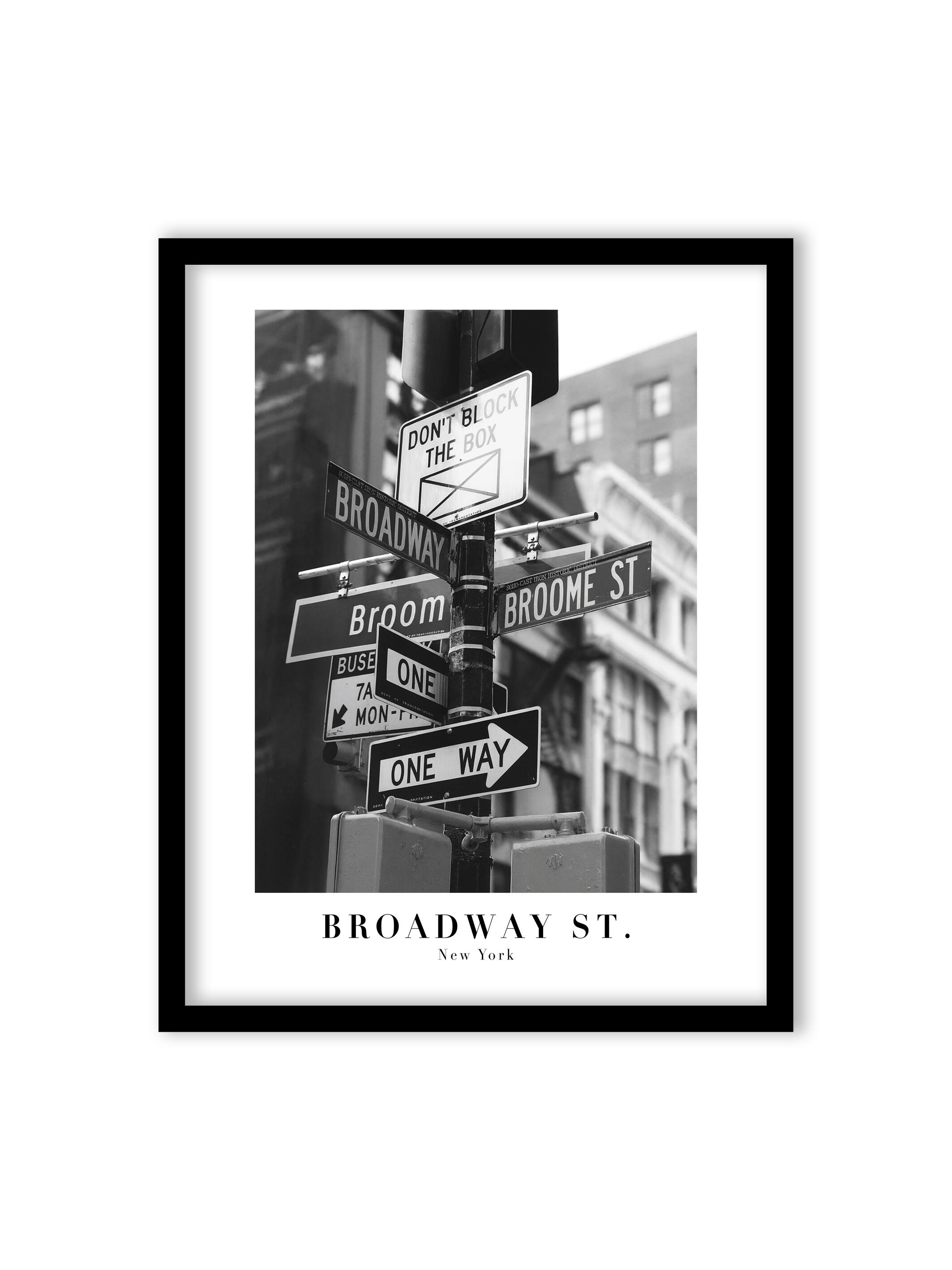 ST. INC. BROADWAY STREET 40x50