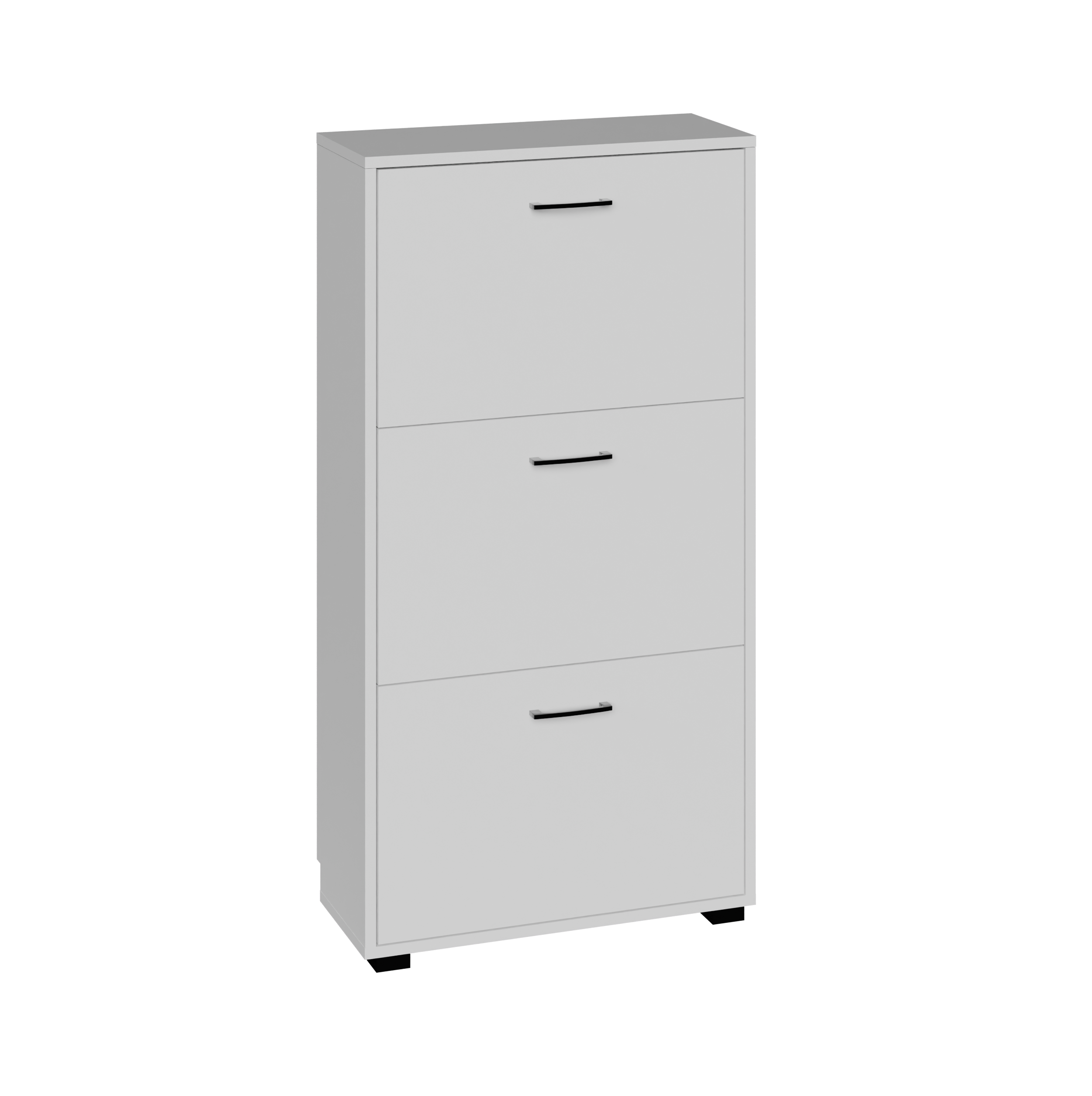 Szafka na buty biała 60 x 25 x 113 cm - 2