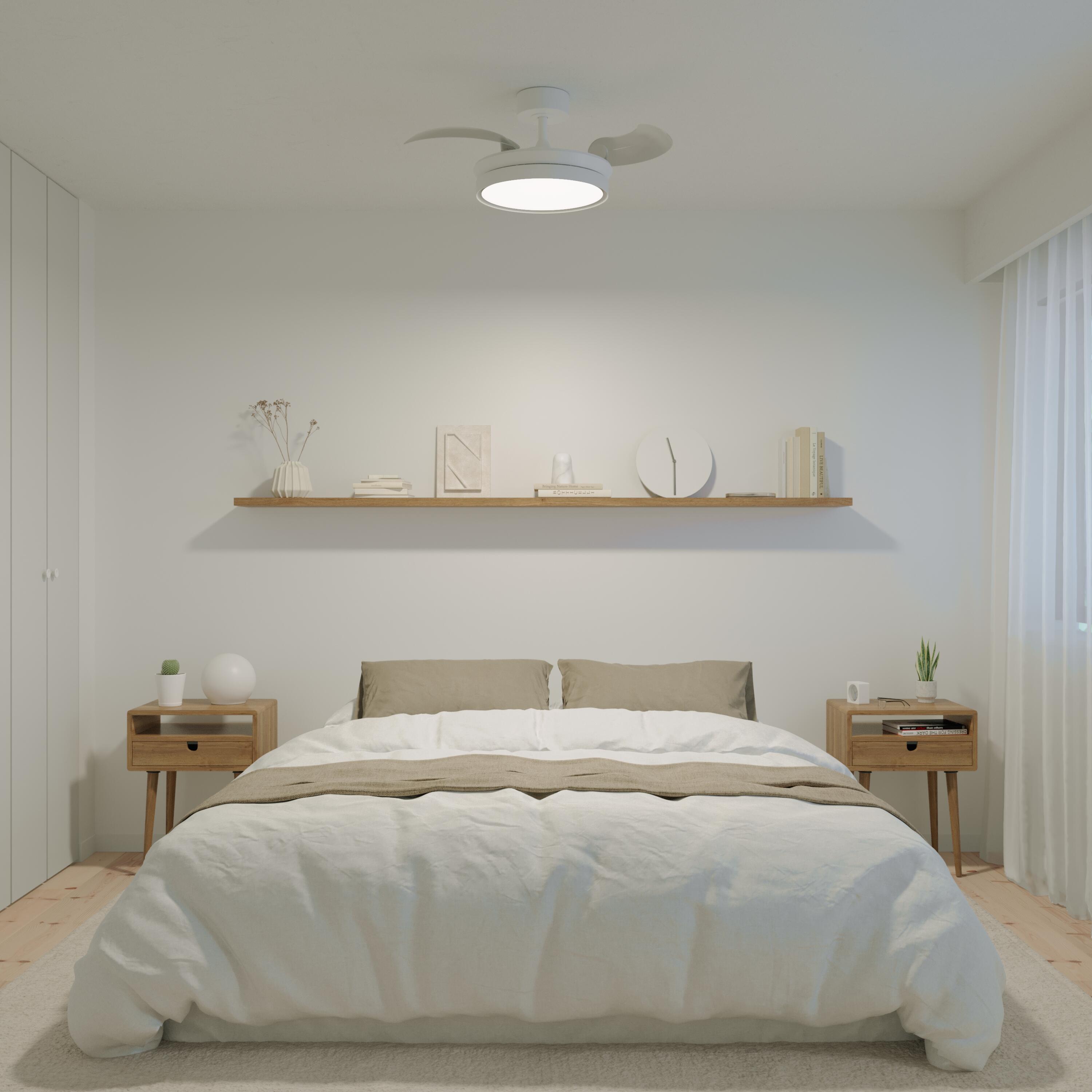 Ventilateur de plafond LED silencieux, Ipora S, 91 cm, blanc - 9