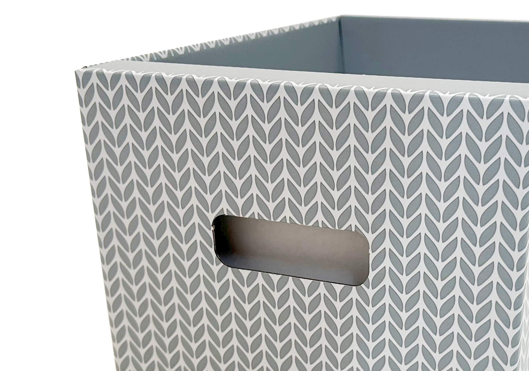 Caja ordenación convertible en cesta CAPSA® Carrybox Grey L 55 x 40 x 27 cm 50 L FSC mix 70 %
 - 4