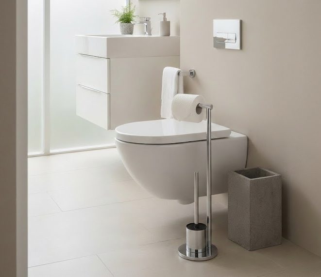 Piaçaba com porta-rolos inox Ferla - 3