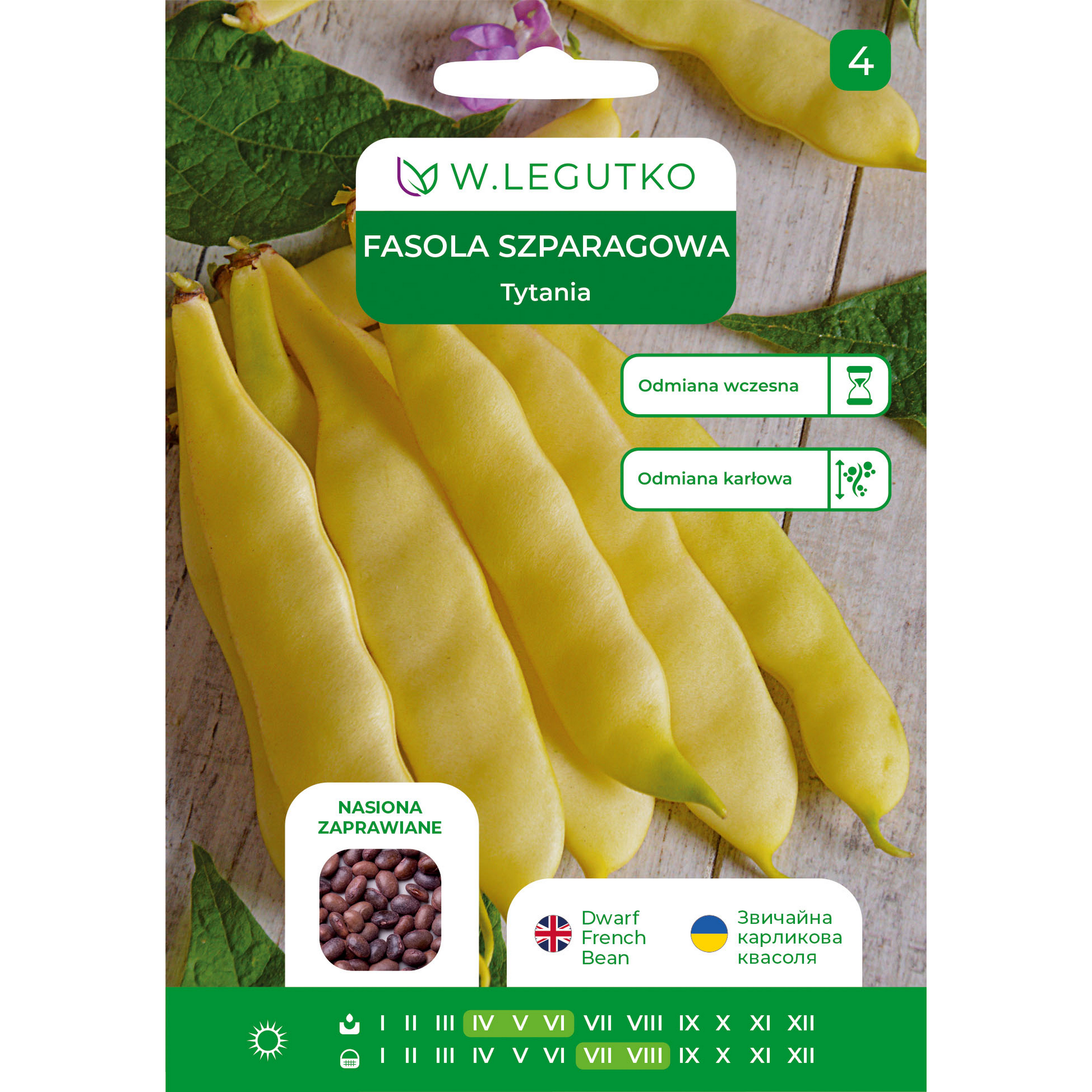Fasola szparagowa Tytania nasiona W.Legutko