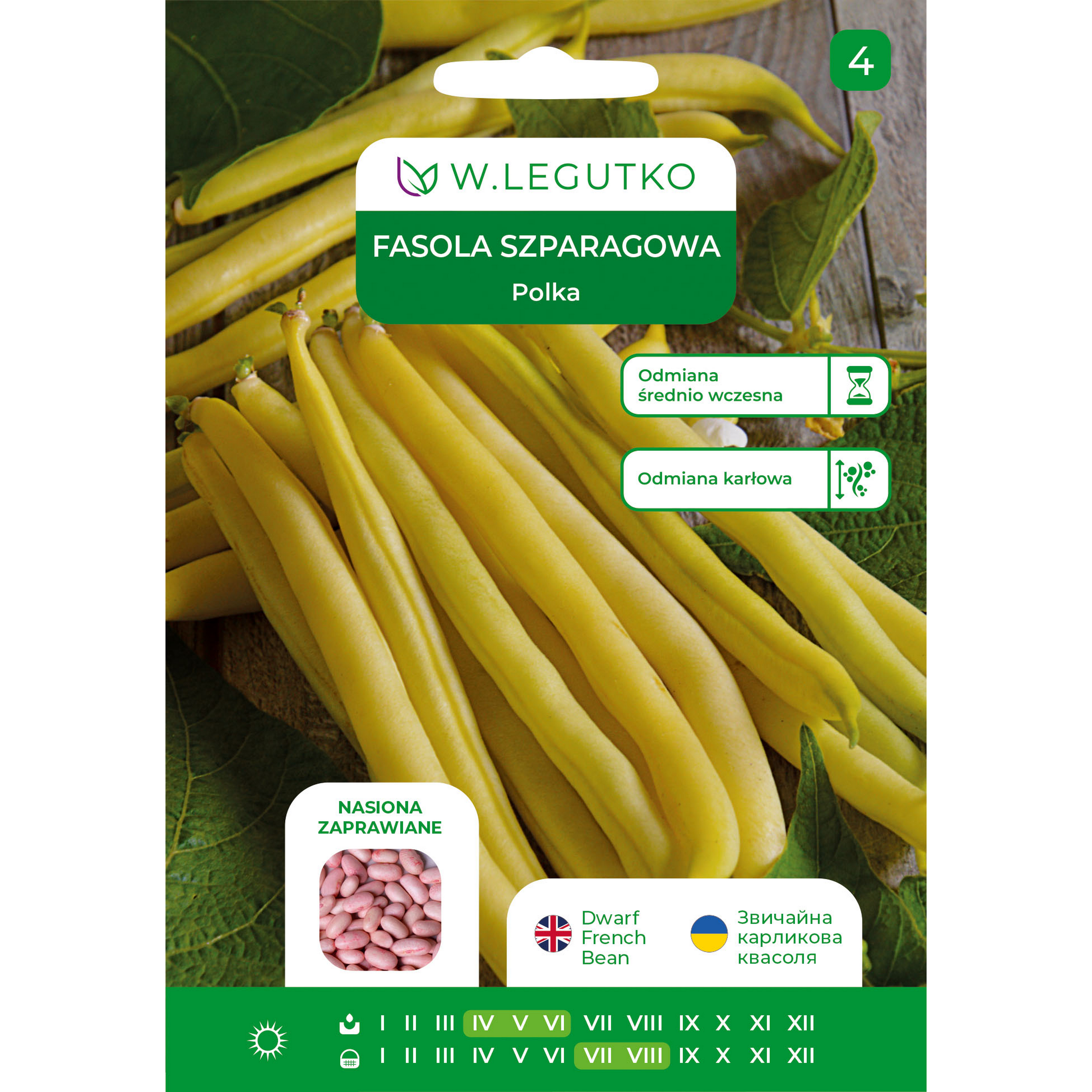 Fasola szparagowa Polka nasiona W.Legutko