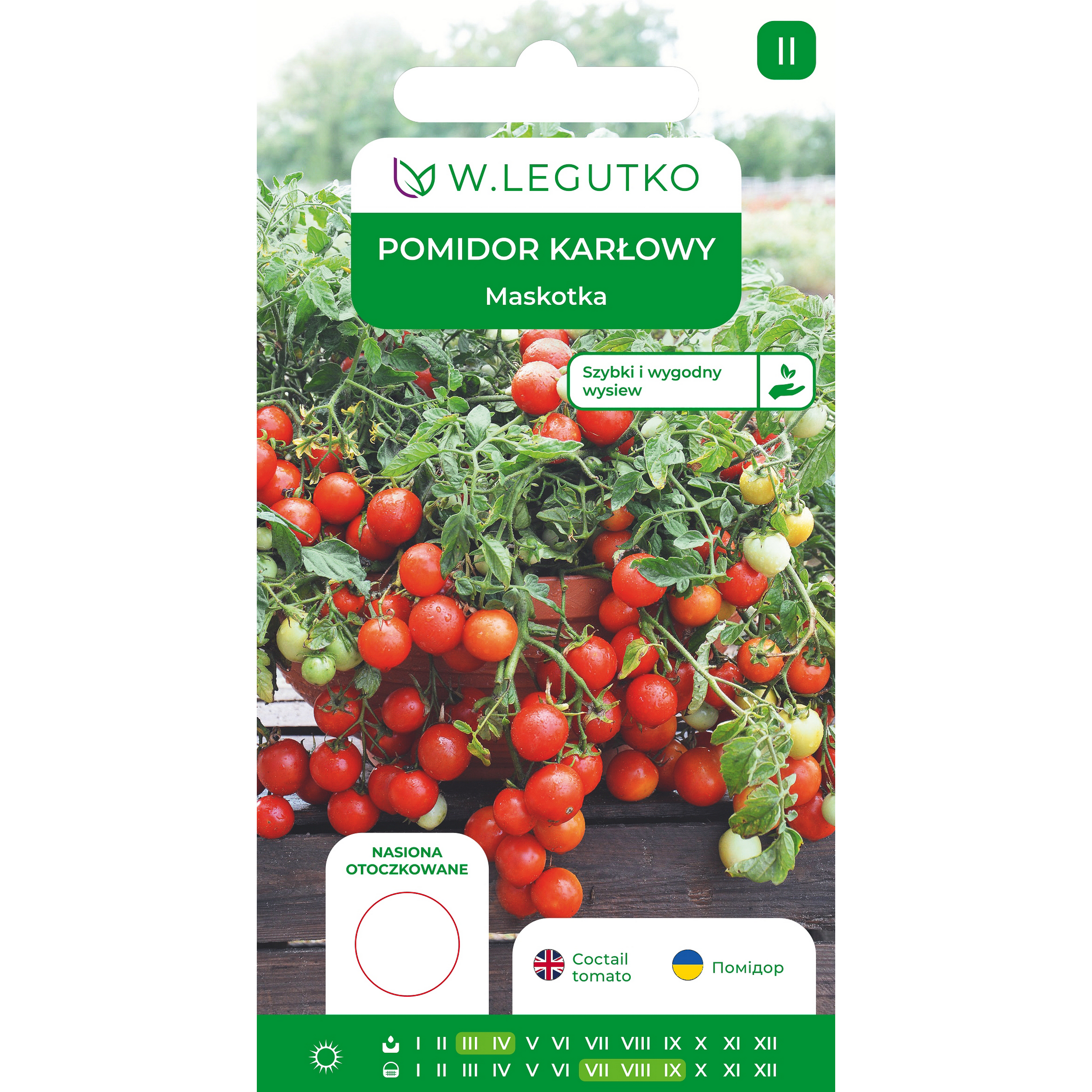 Pomidor karłowy Maskotka nasiona W.Legutko