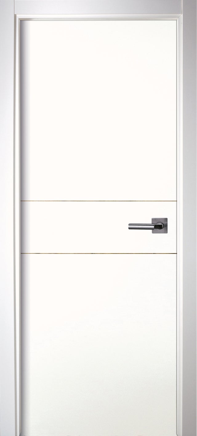 PUERTA ABATIBLE EN BLOCK LACADA BLANCA 62,5CM CIEGA IZQUIERDA