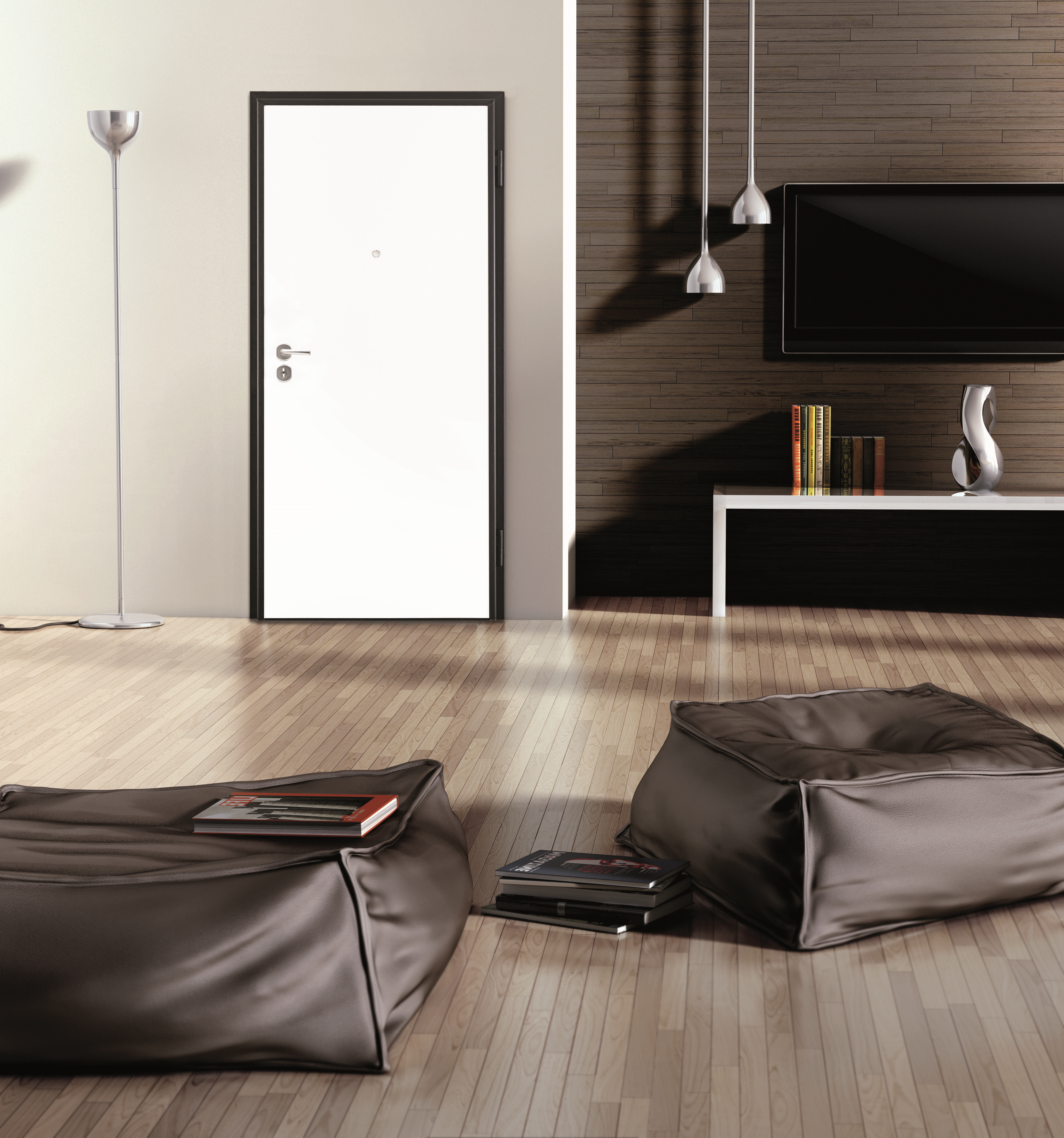 Yale Porta blindata Iron L 90 x H 210 cm noce/bianco apertura sinistra