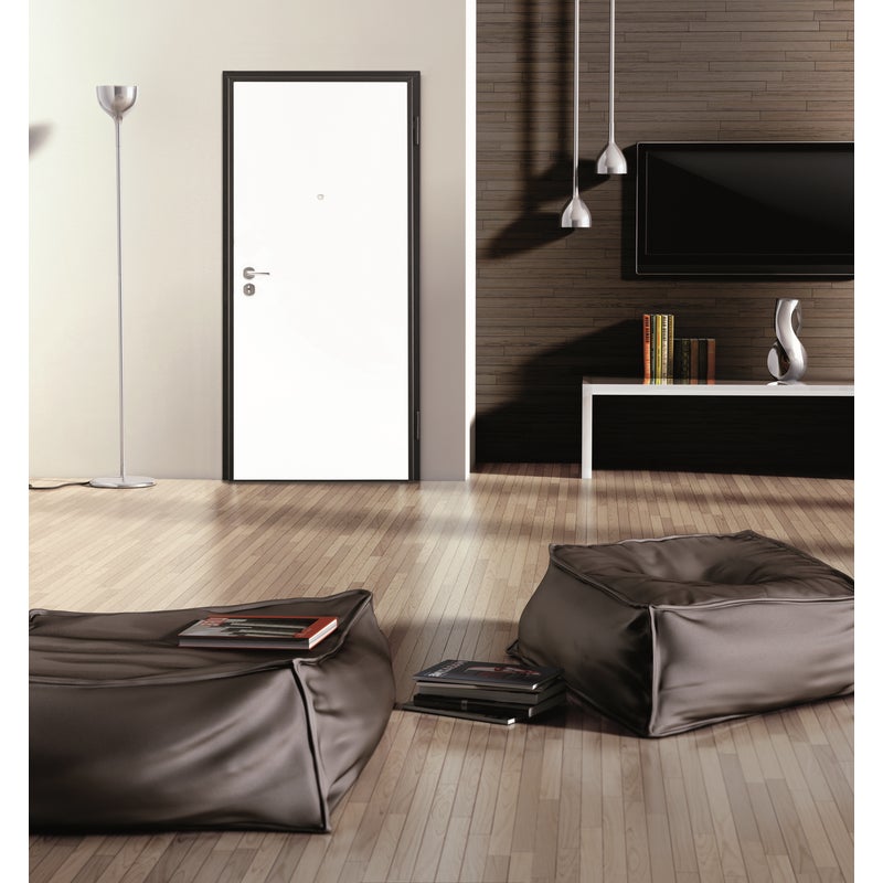 Yale Porta blindata Iron L 90 x H 210 cm noce/bianco apertura sinistra