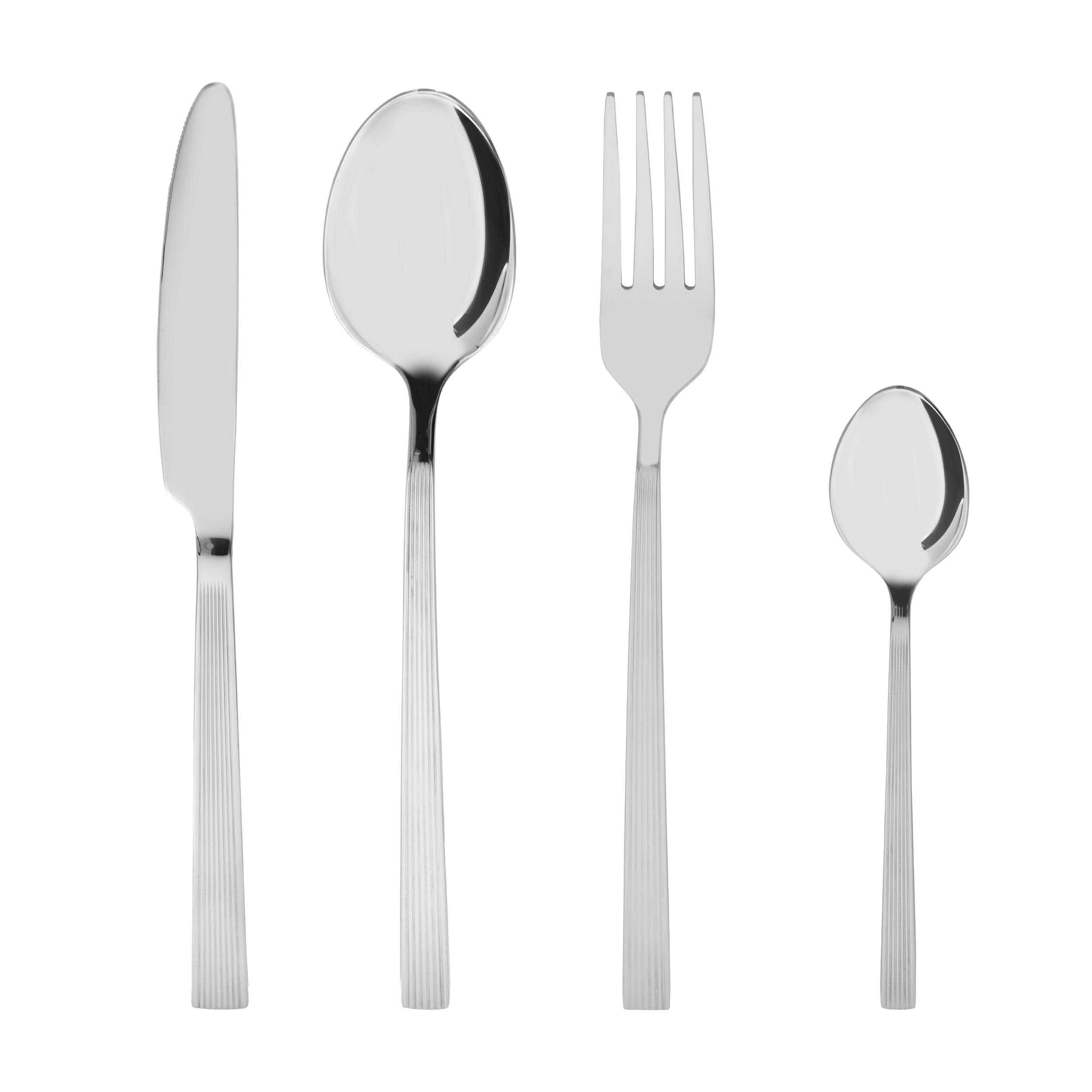 Zestaw sztućców srebrne błyszczące Verde 24EL