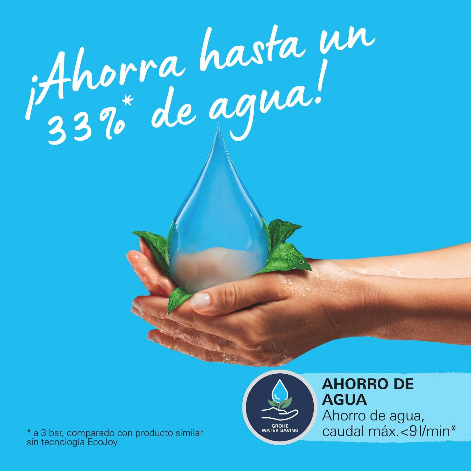 Alcachofa de ducha + flexo + barra GROHE  cromo con 3 funciones - 9