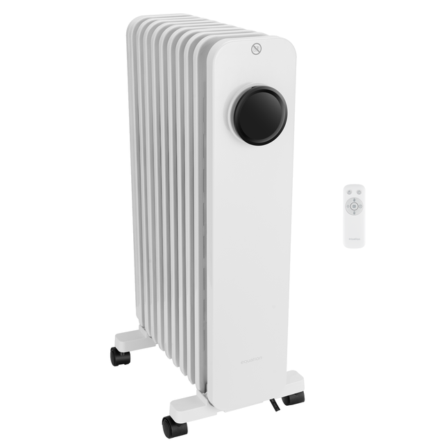 Radiateur bain d'huile électrique 2000W compact EQUATION blanc
