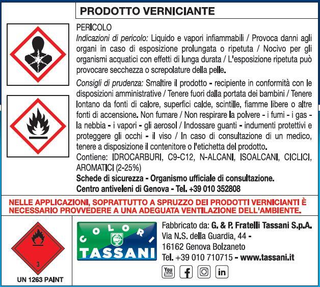 Fondo per pittura su legno e intonaco di calce cementizia e cartongesso TASSANI cementite con solvente 0.5 L - 2