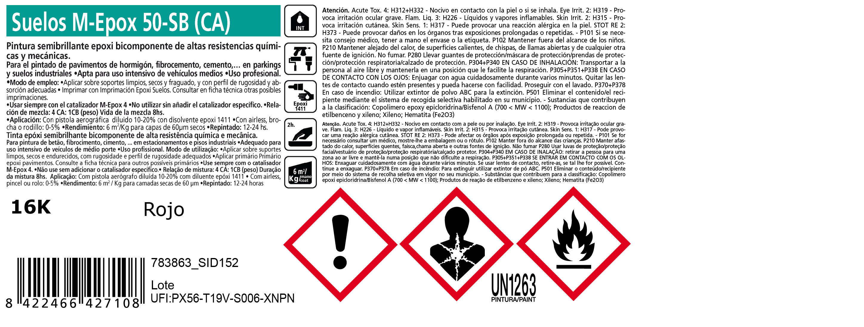 PINTURA SUELOS EPOXI + CATALIZADOR 20KG ROJO - 4